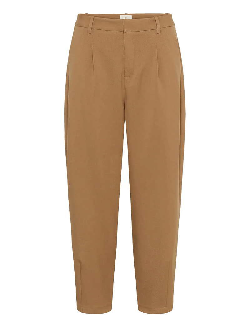 Kaffe - KAmerle Pants Cropped - kostymbyxor - toasted coconut - 1