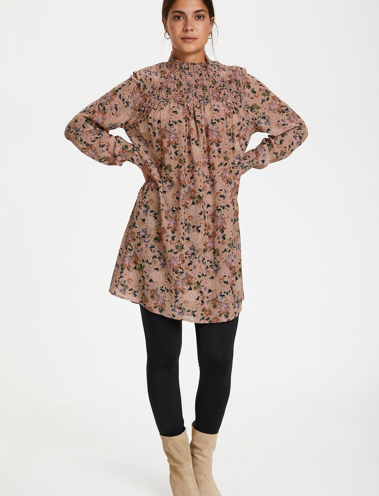 Kaffe - KAleala Tunic - nomad watercolor flower print - 3