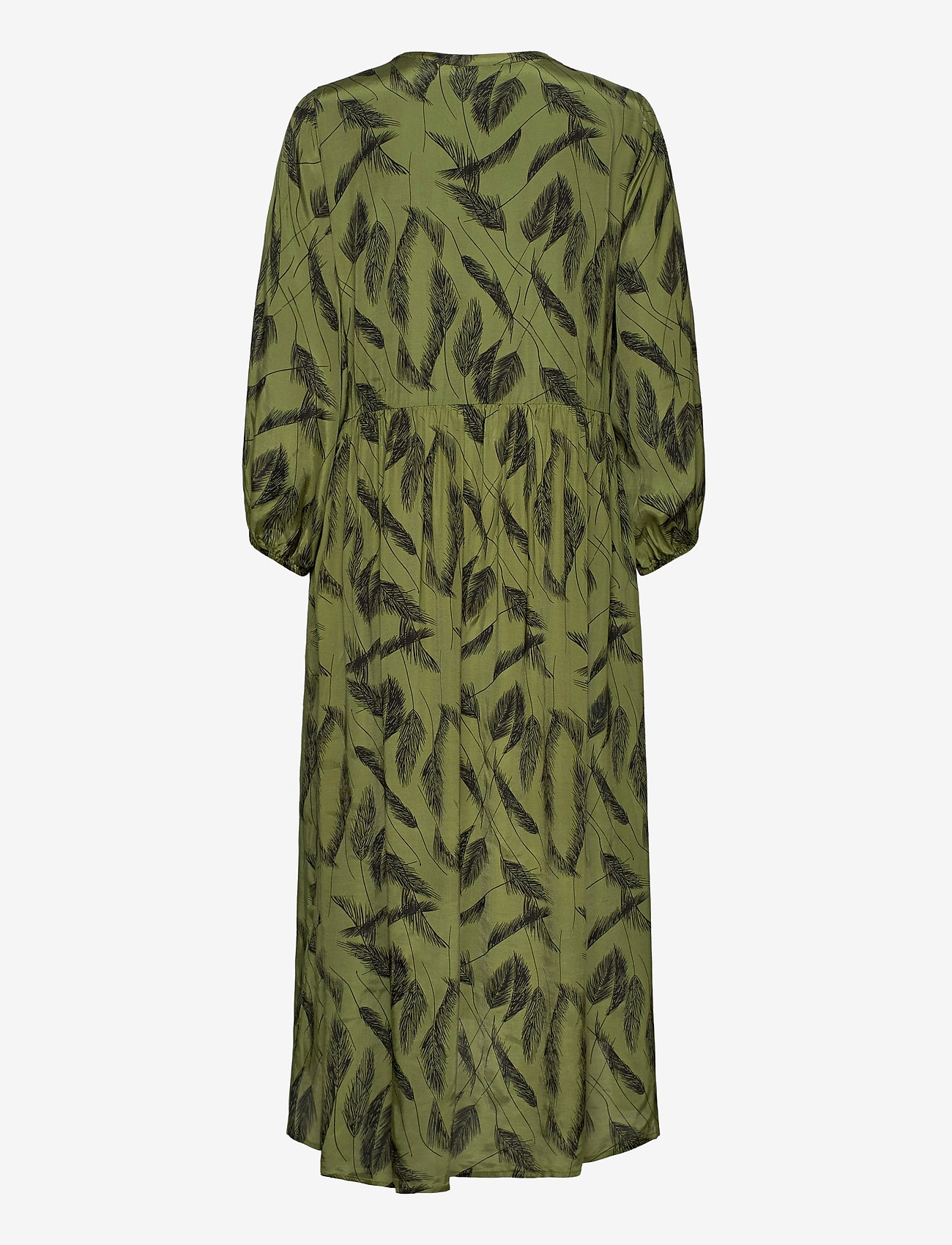 Kaffe - KAdarly Dress - capulet olive feather print - 1