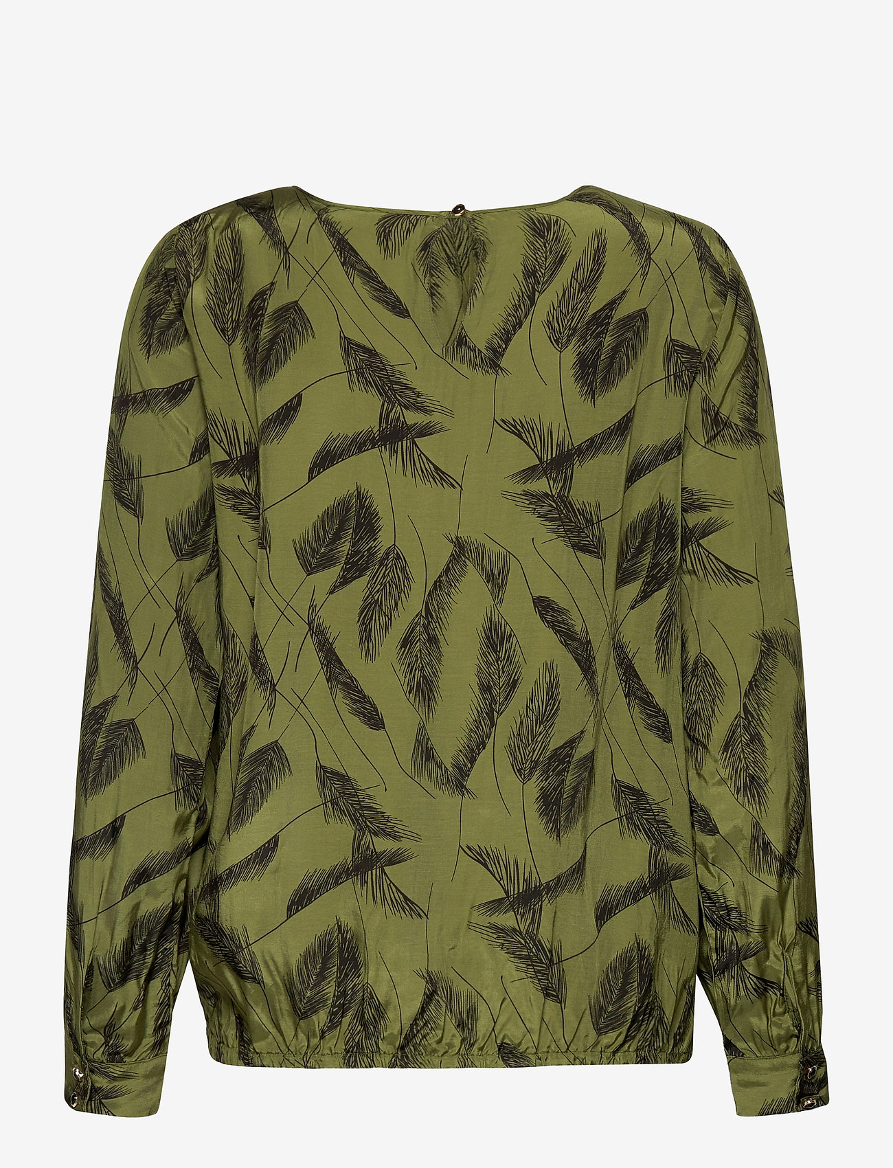 Kaffe - KAdarly Blouse - capulet olive feather print - 2