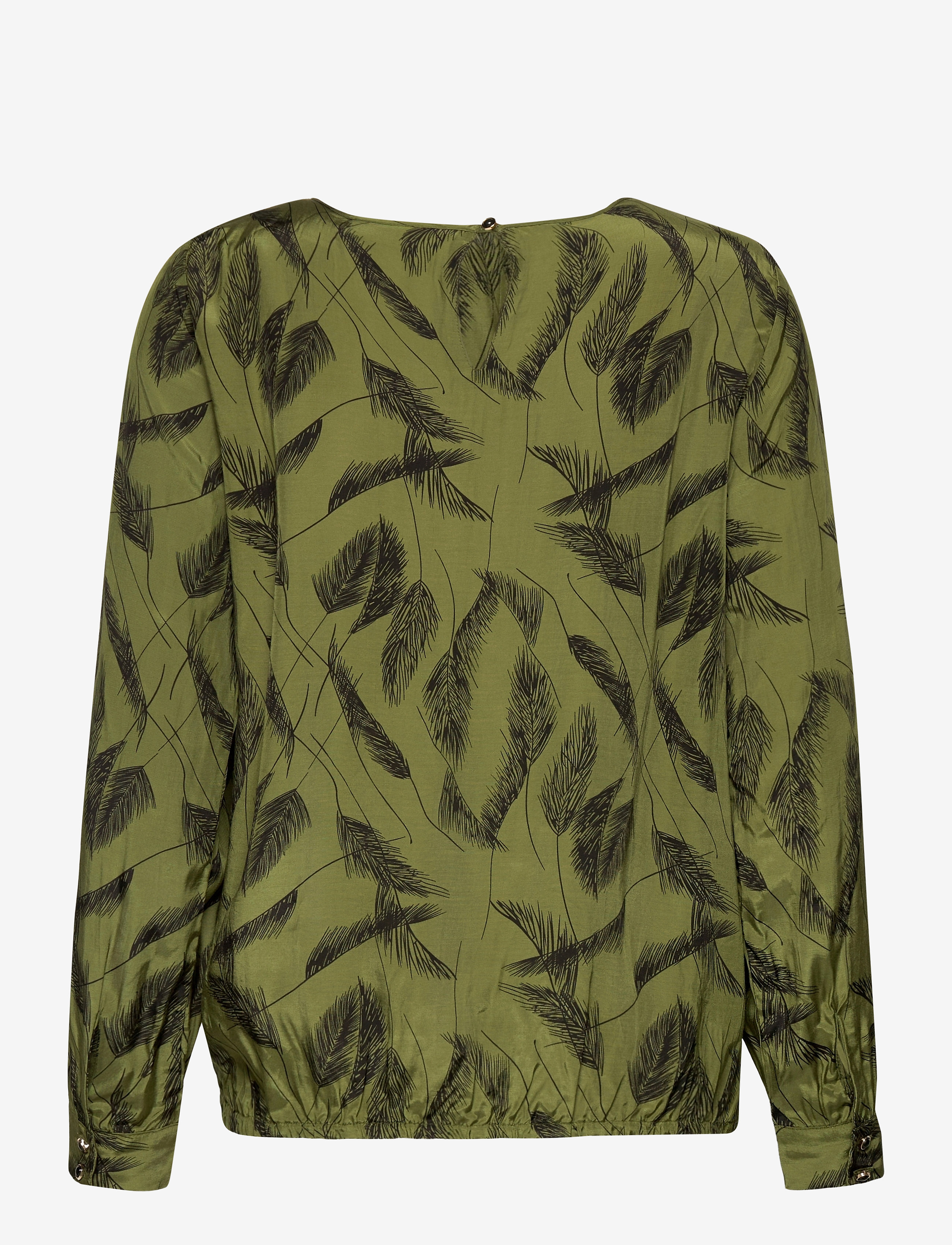 Kaffe - KAdarly Blouse - capulet olive feather print - 2