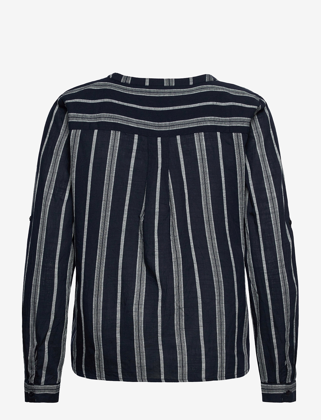 Kaffe - KAsandy Blouse - midnight/chalk yarn dyed strip - 1