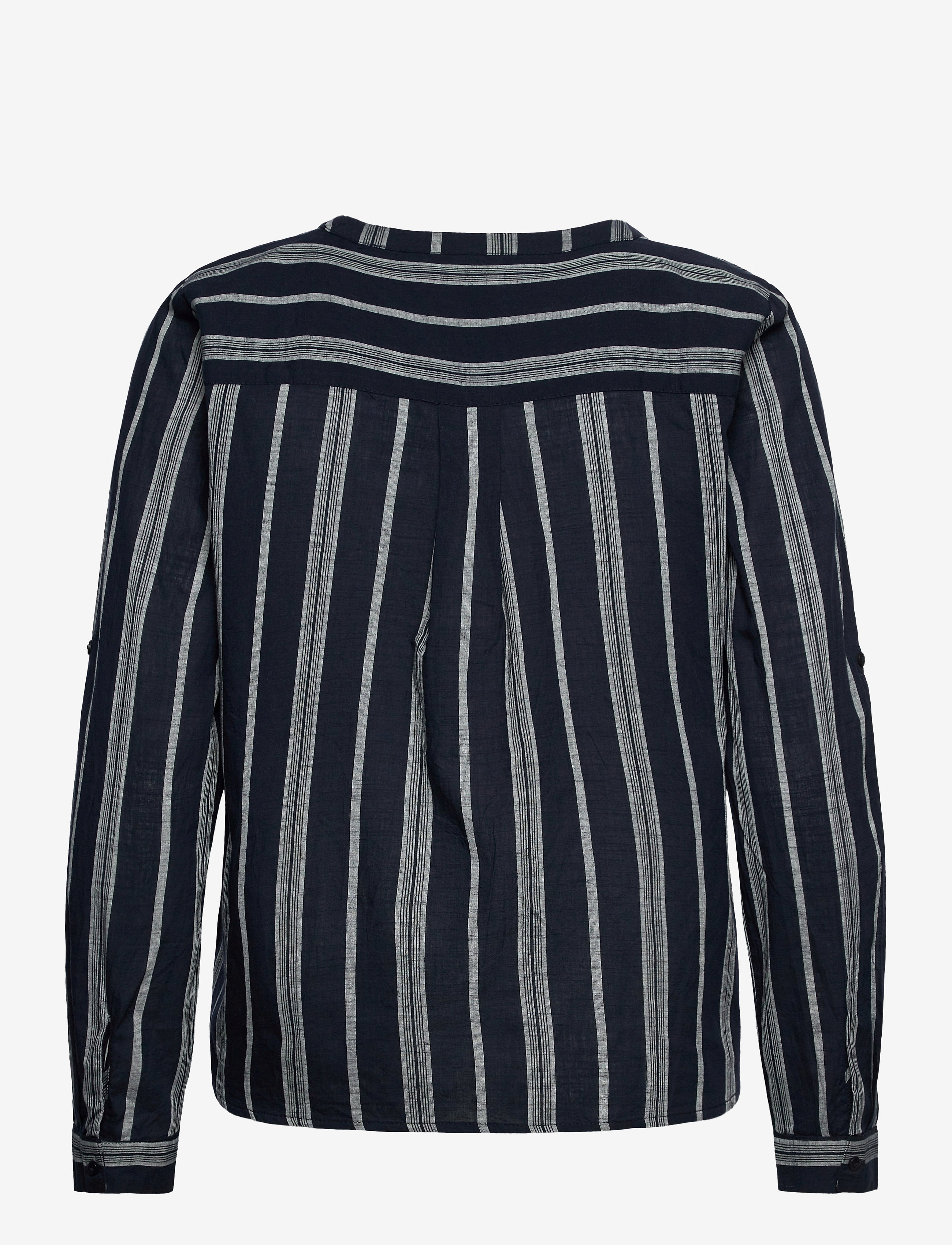 Kaffe - KAsandy Blouse - midnight/chalk yarn dyed strip - 2