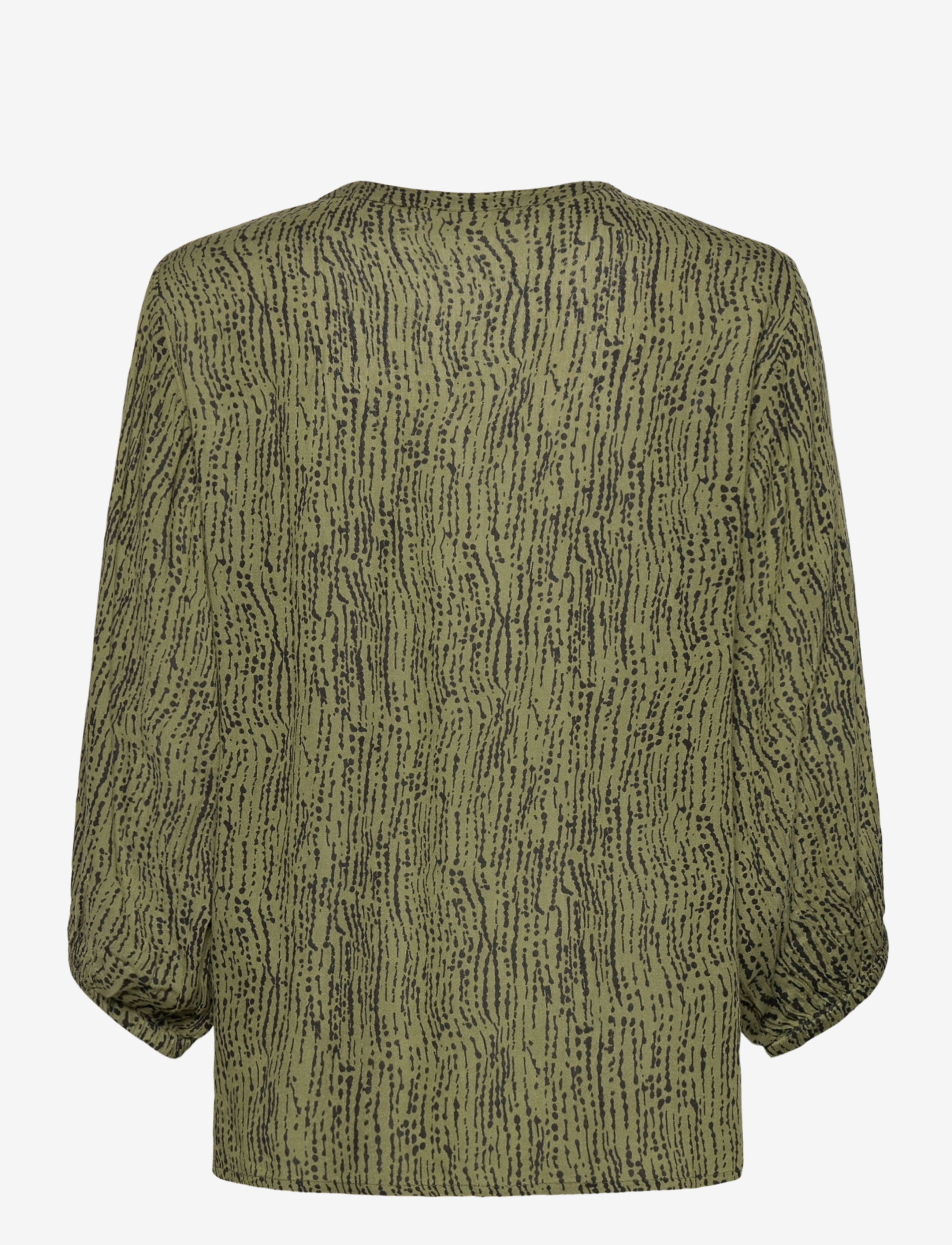 Kaffe - KAriala Amber Blouse - capulet olive-black stroke/dot - 2