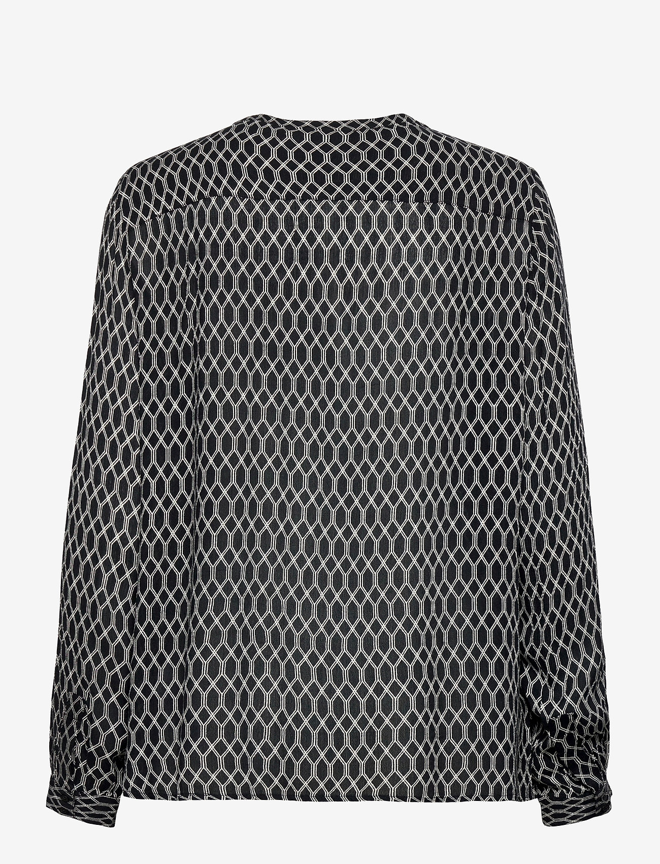 Kaffe - KAkriasa Amber Shirt - black -chalk diamond lines - 2