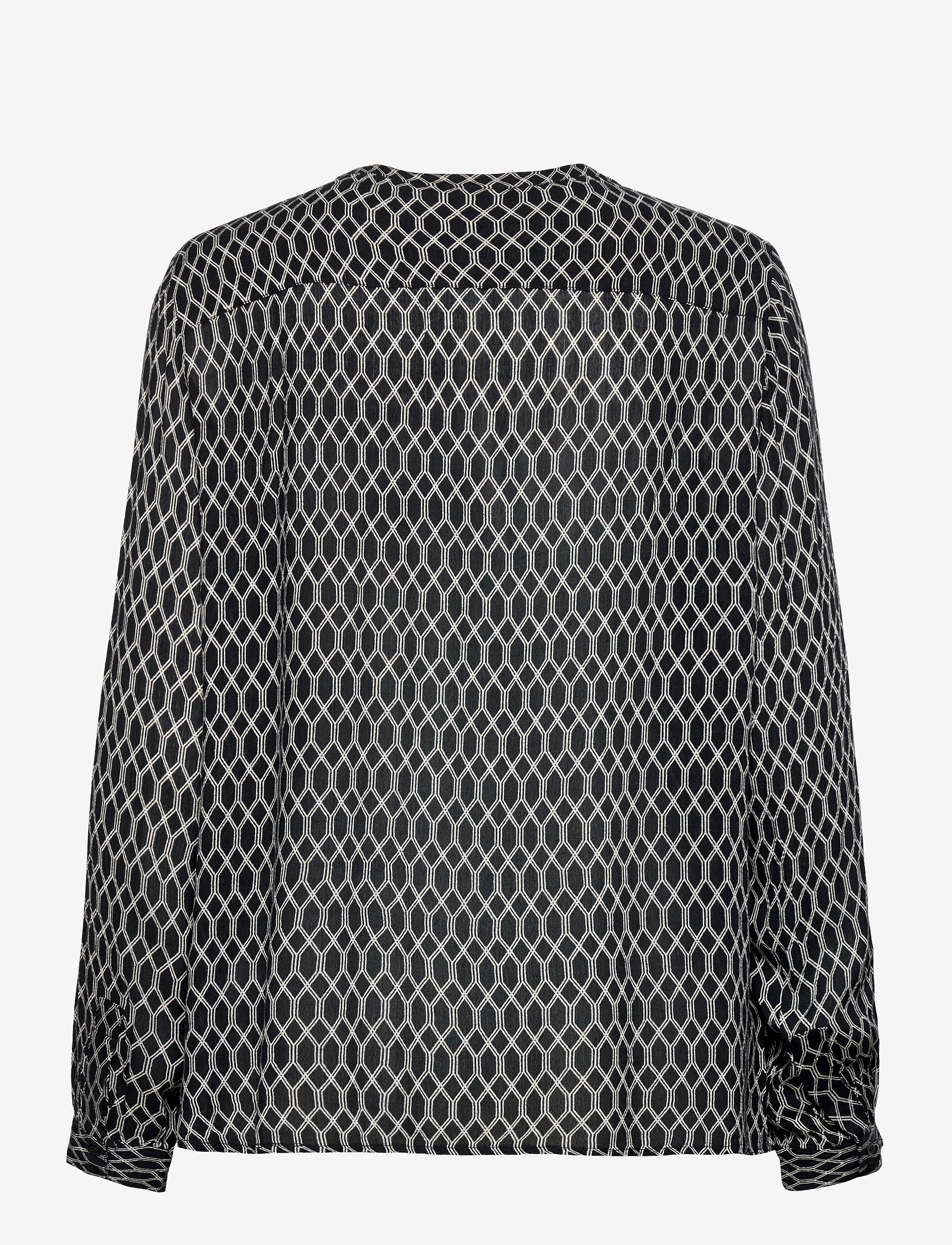 Kaffe - KAkriasa Amber Shirt - black -chalk diamond lines - 2