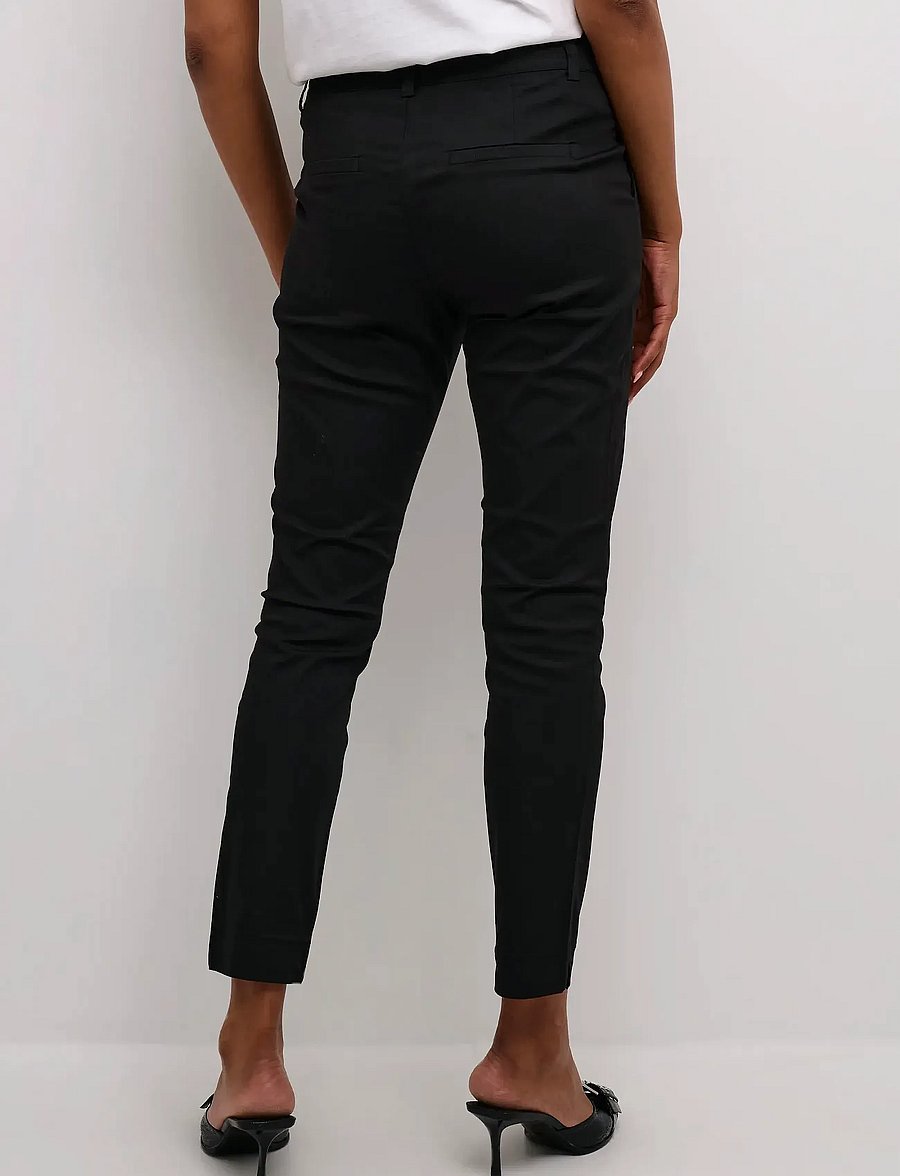 Kaffe - KALEA CHINO PANT - slim-fit hosen - black deep - 5