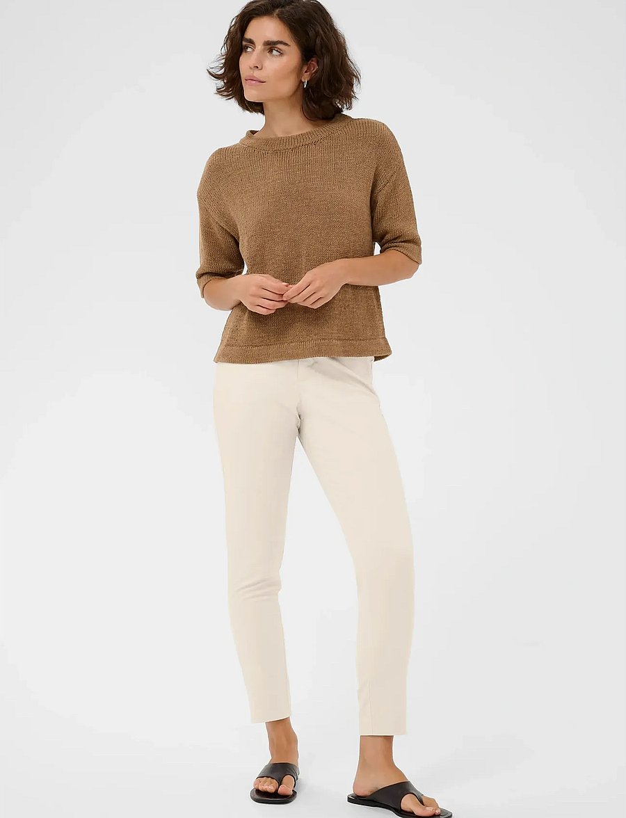 Kaffe - KALEA CHINO PANT - slim-fit hosen - moonbeam - 3