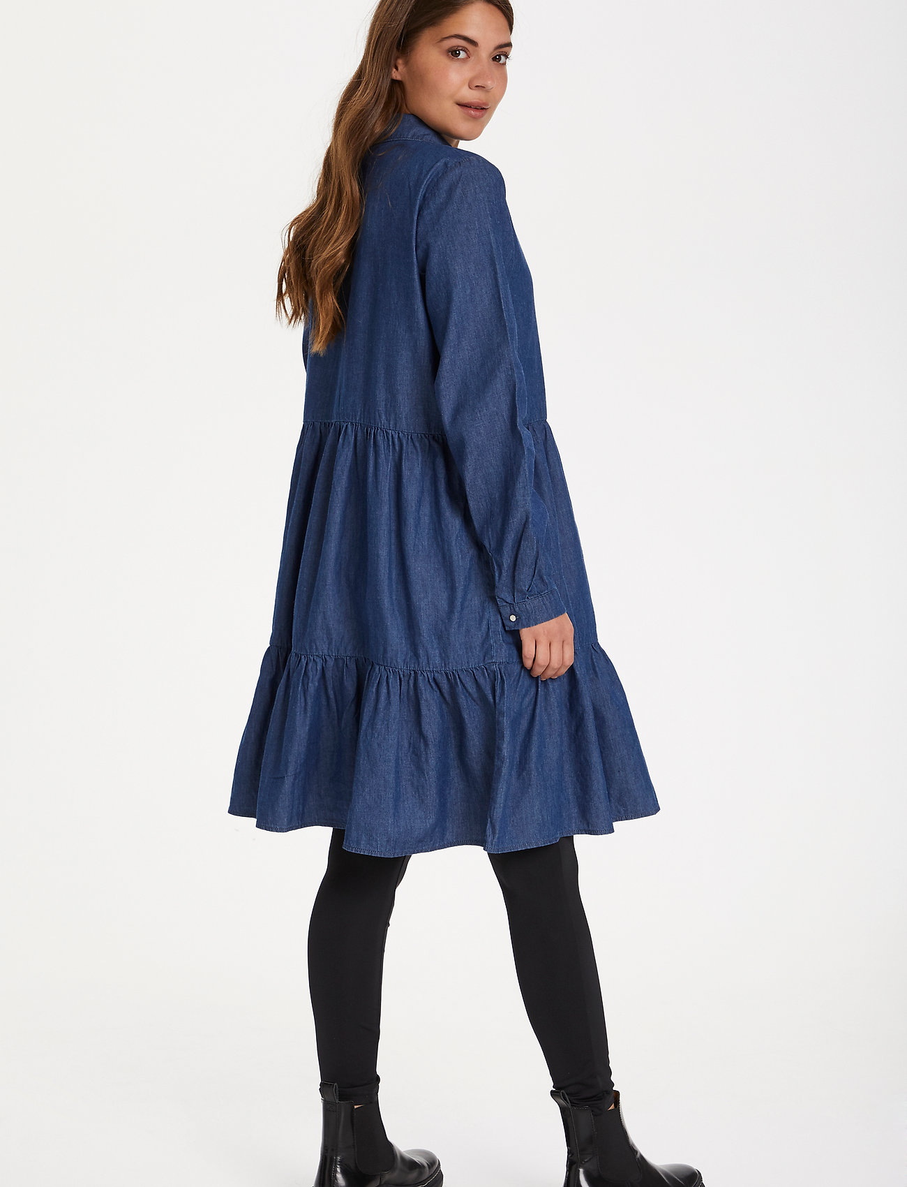 Kaffe - KAtiona Dress - blue denim - 4