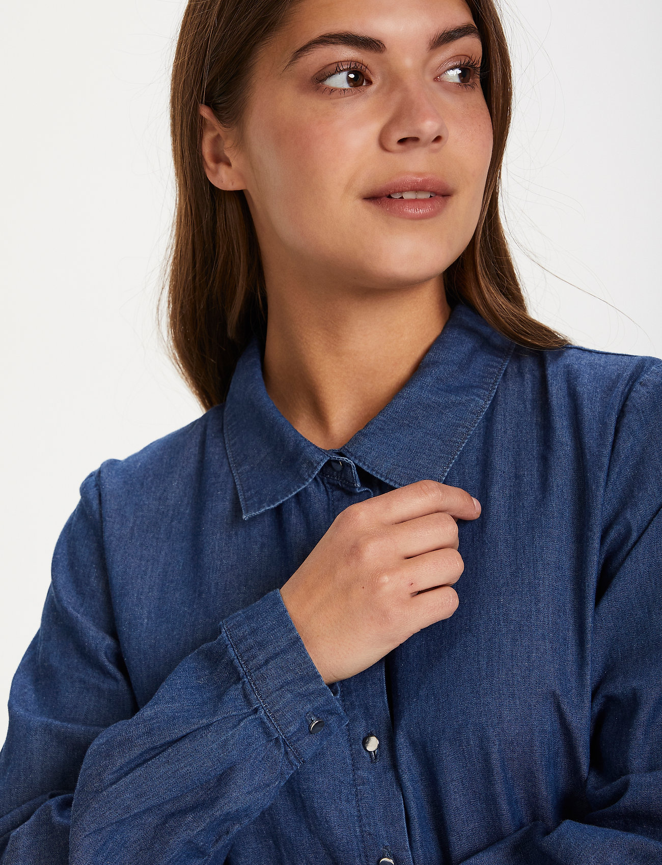 Kaffe - KAtiona Dress - blue denim - 5
