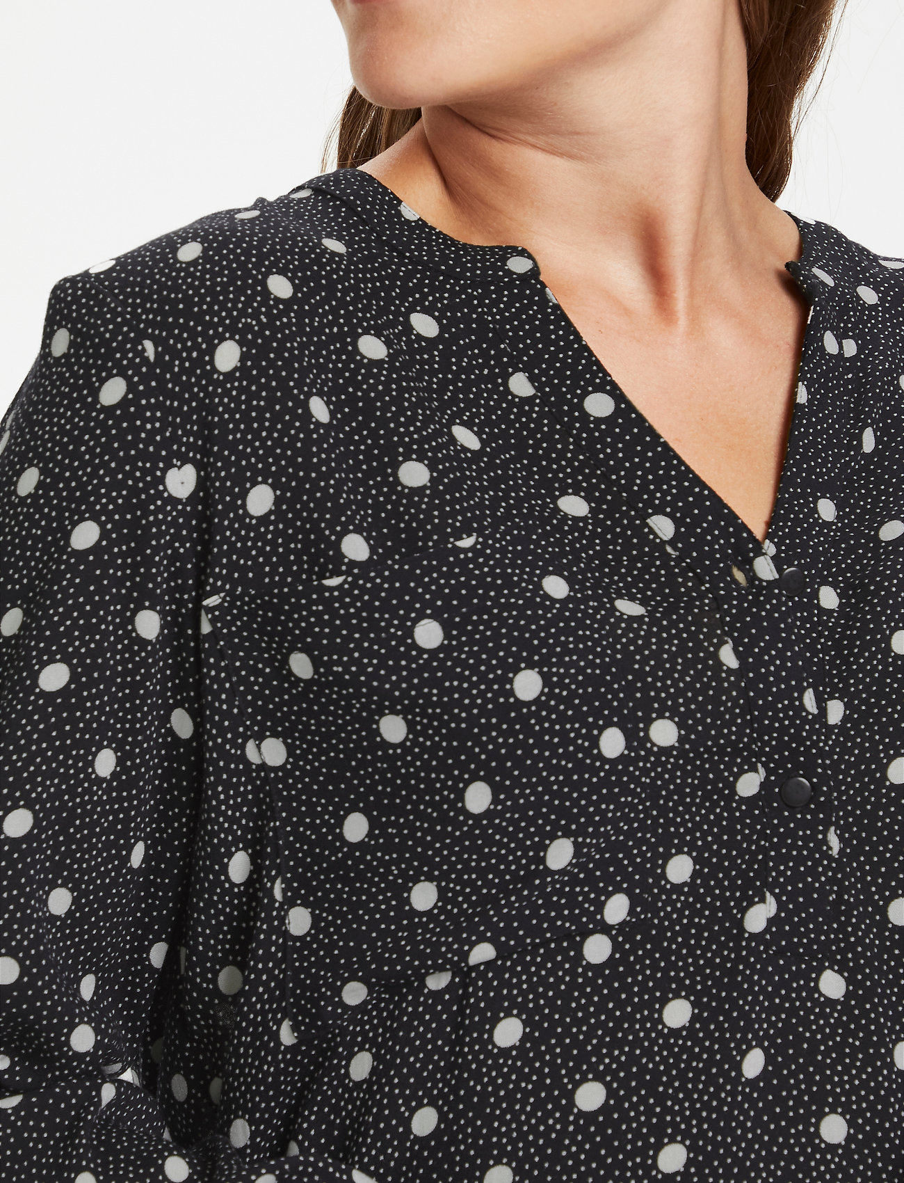 Kaffe - KAbetty Blouse - black/chalk - big/small dot - 5