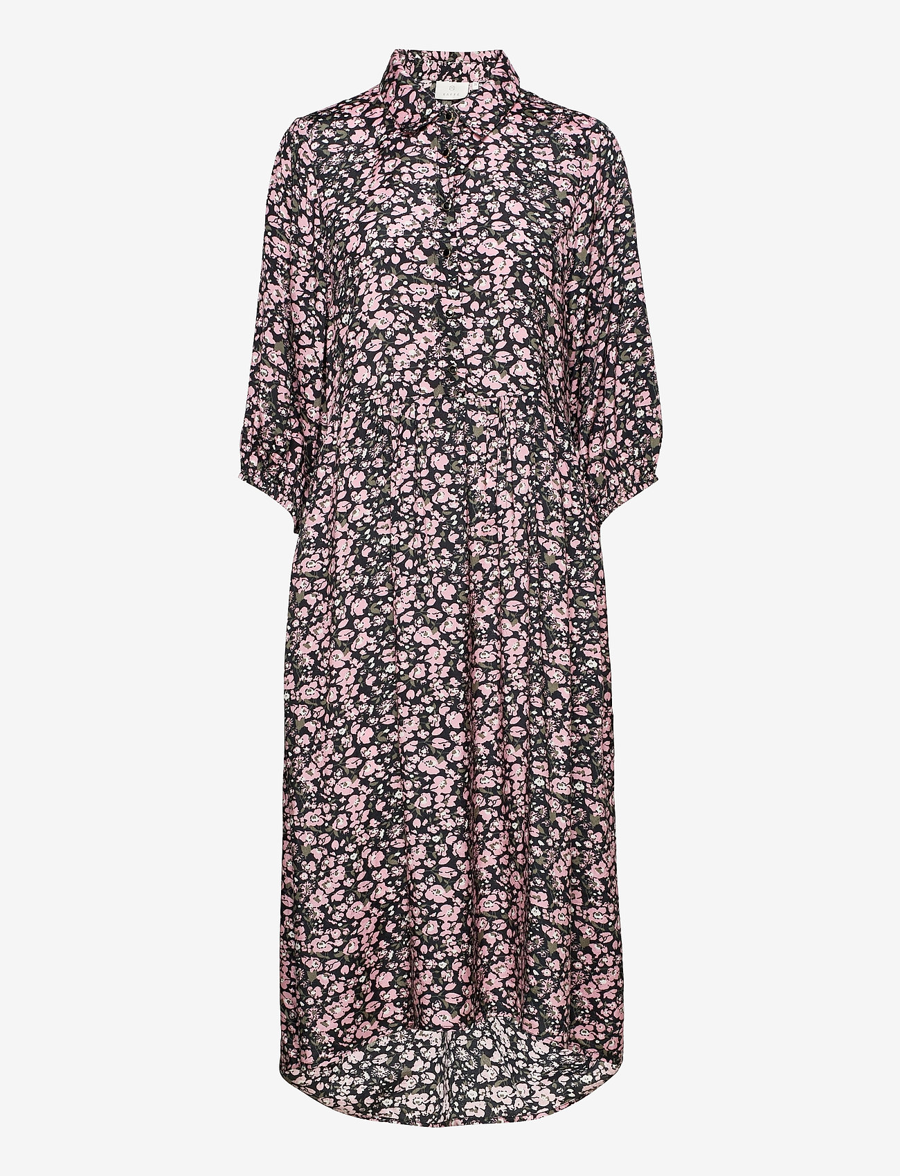 Kaffe - KAgardana Dress - skjortekjoler - candy pink / grape leaf flower - 1