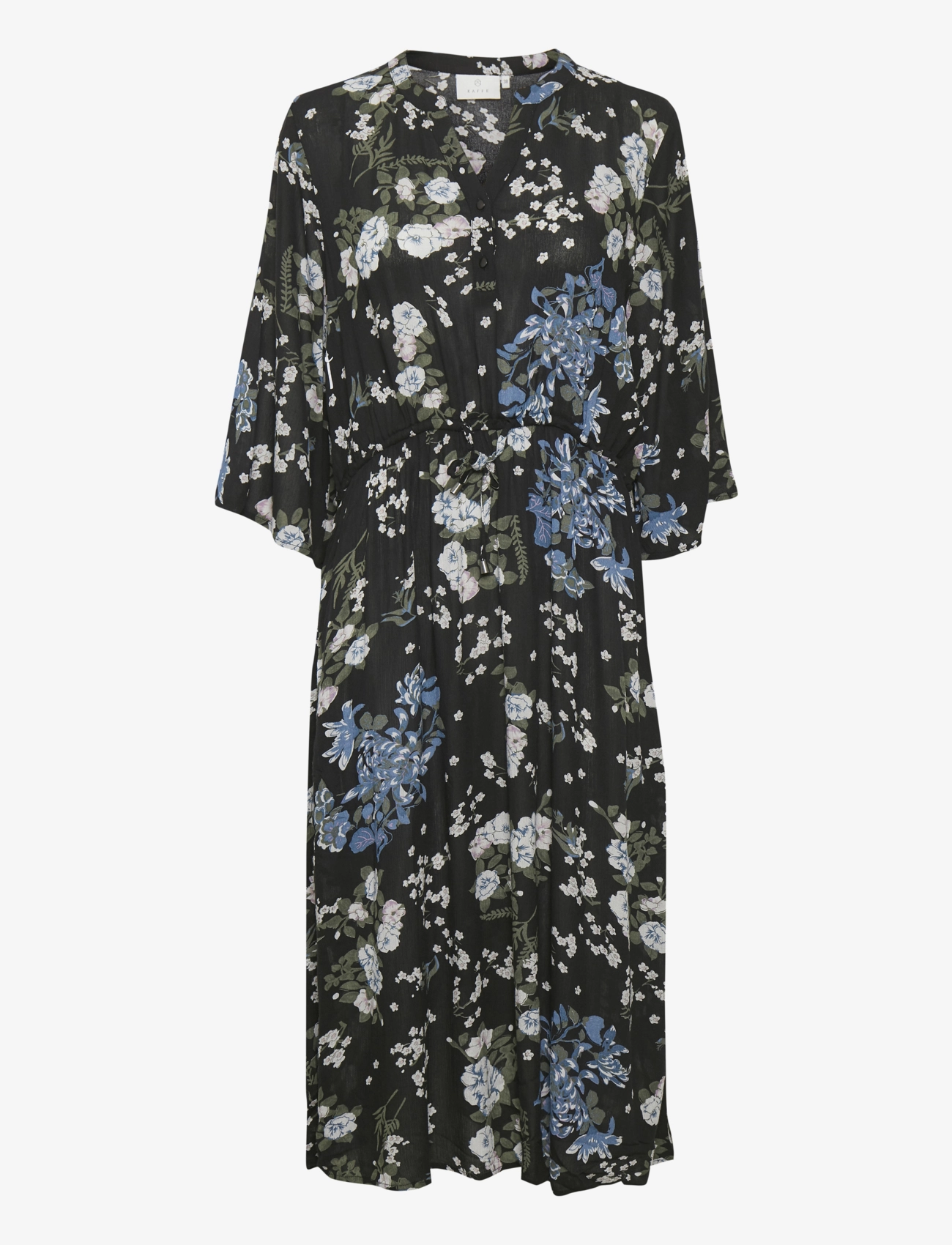 BLACK MULTI COLOR FLOWER PRINT