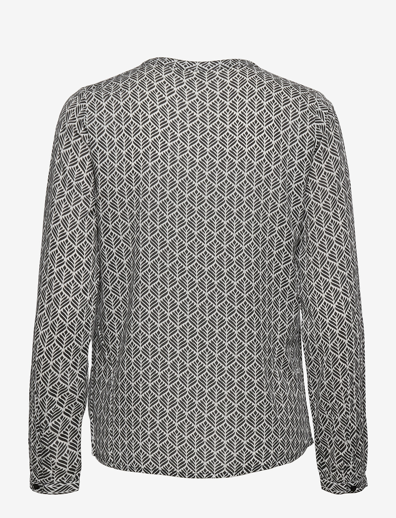 Kaffe - KAfana Tilly Blouse - blouses met lange mouwen - black / chalk fan print - 1