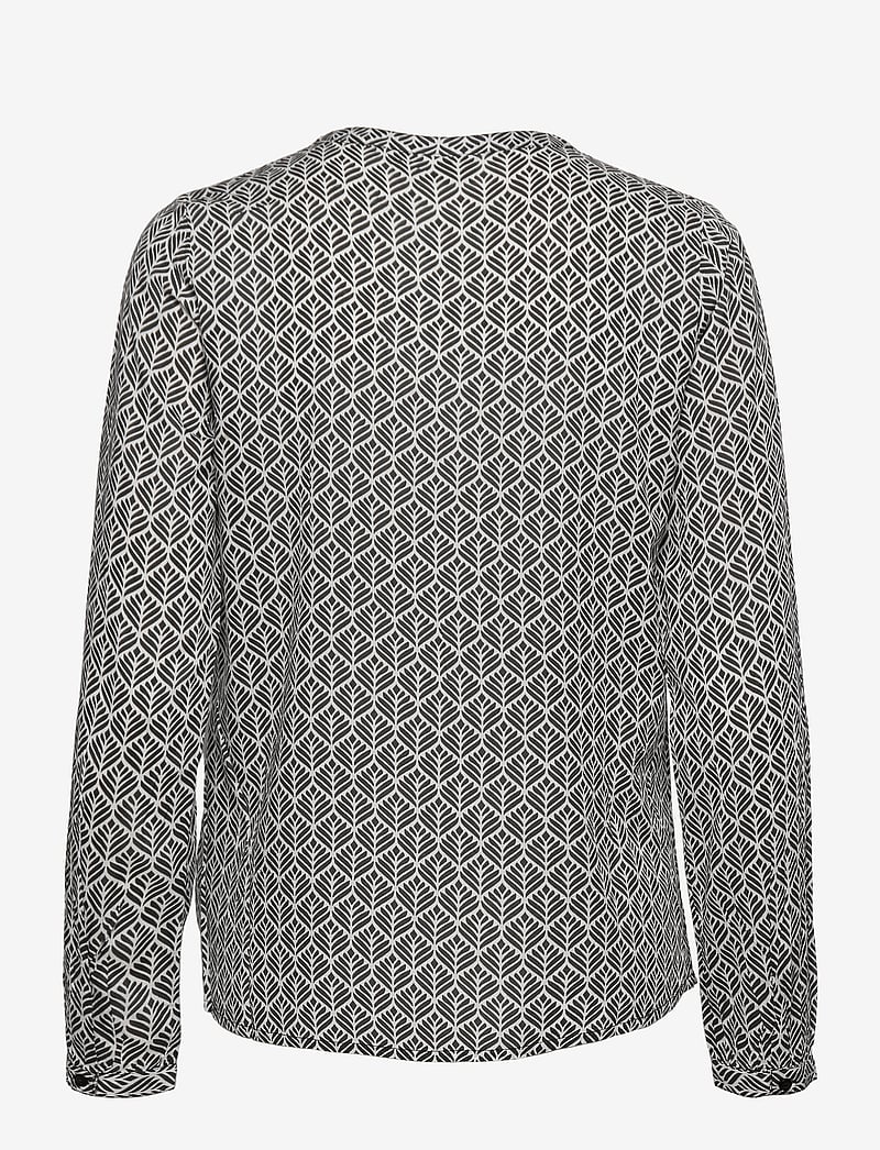Kaffe - KAfana Tilly Blouse - långärmade blusar - black / chalk fan print - 2
