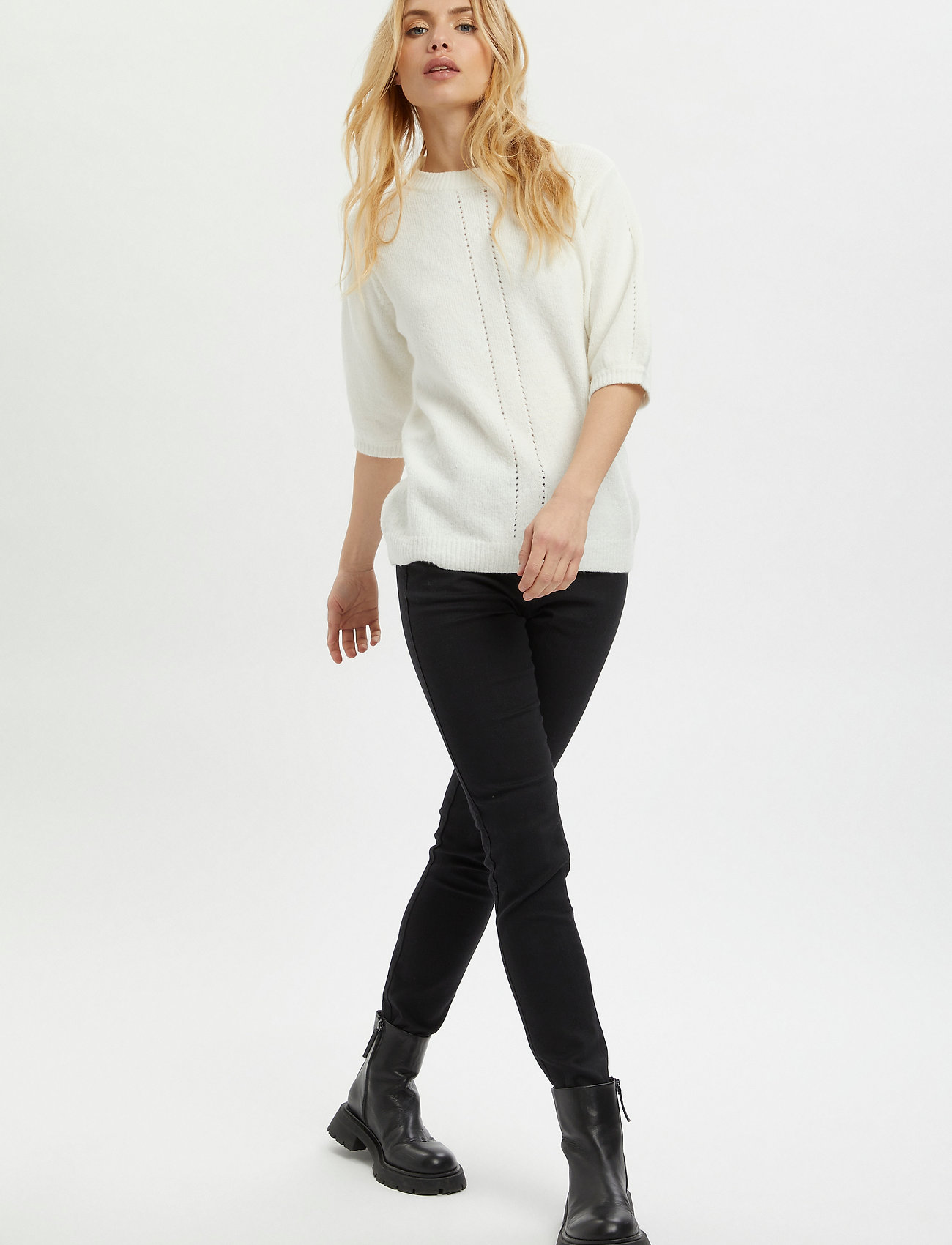 Kaffe - KAfabiola Knit Pullover - chalk - 3