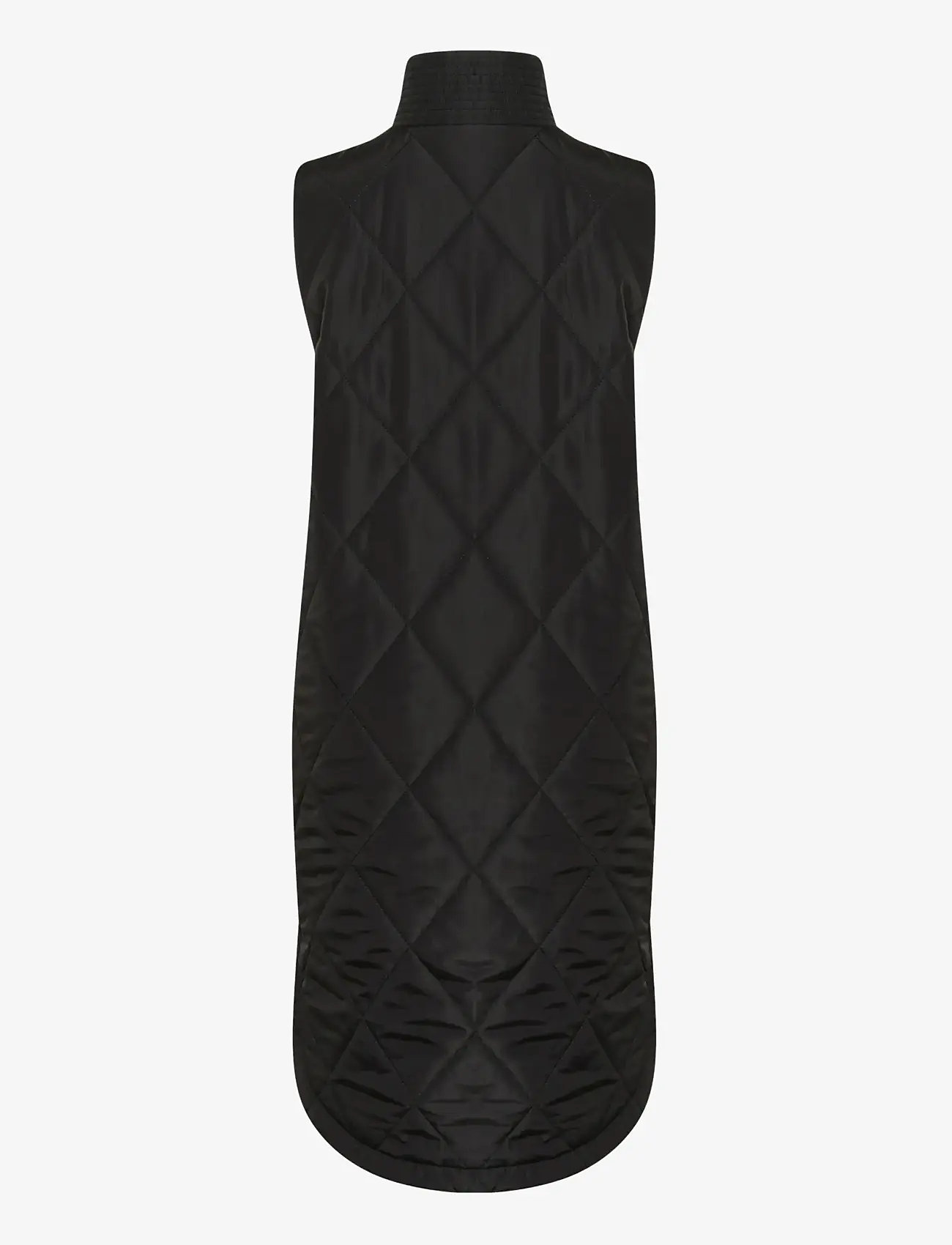 Kaffe - KAmeria Quilted Waist Coat - efterårsjakker - black deep - 2