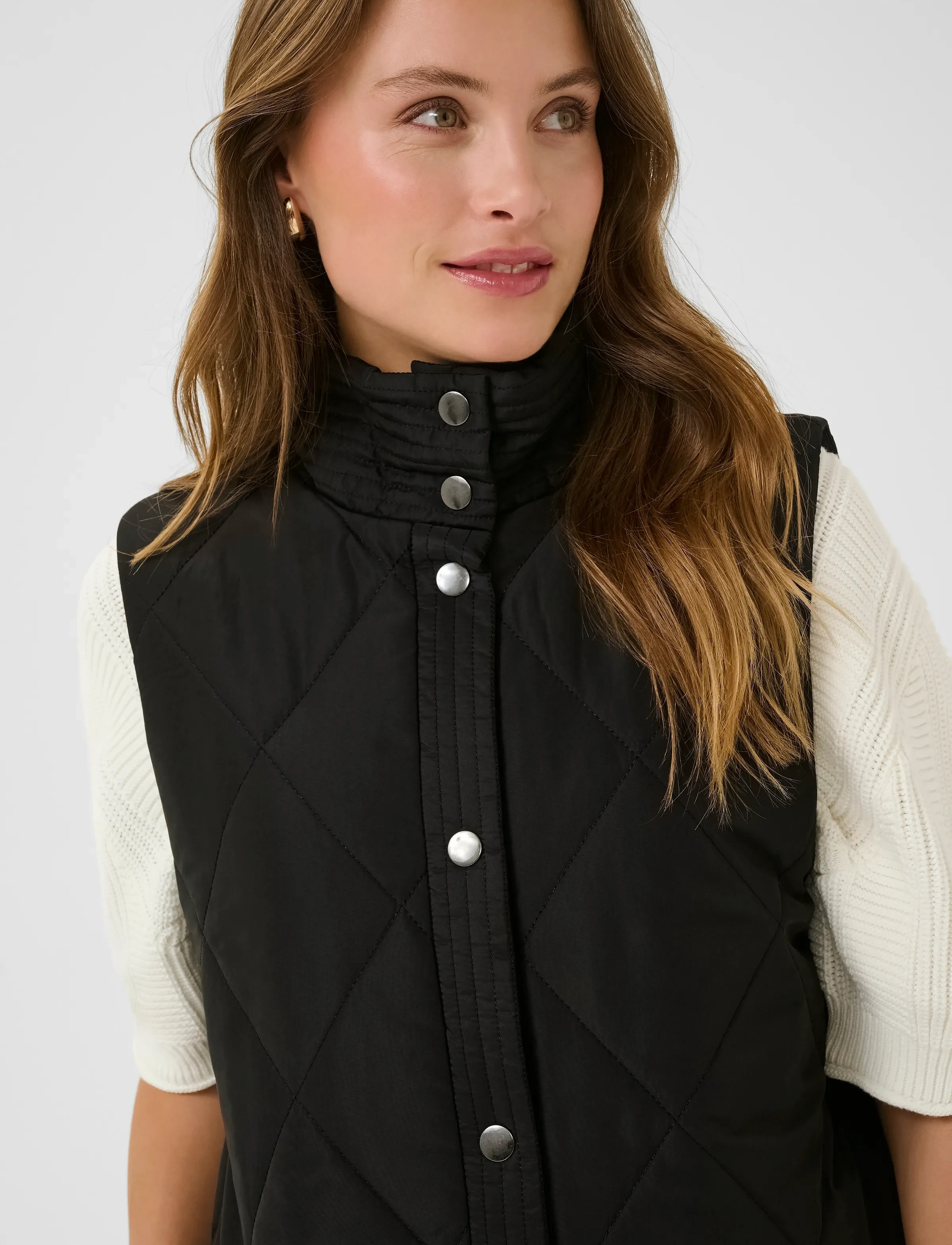 Kaffe Kameria Quilted Waist Coat västar dam – bild 5