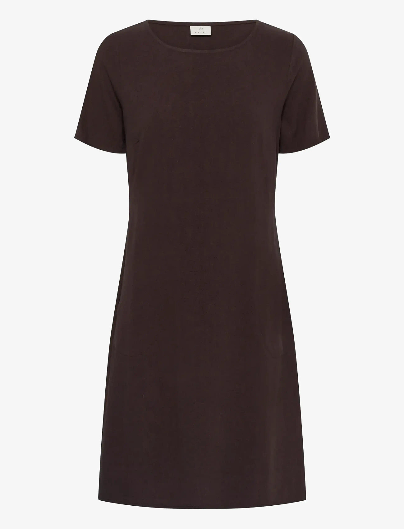 Kaffe - KAliny Dress - t-shirt-kleider - black coffee - 1