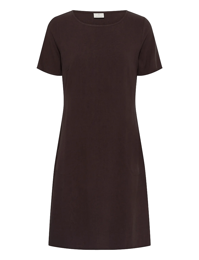 Kaffe - KAliny Dress - t-shirt-kleider - black coffee - 1
