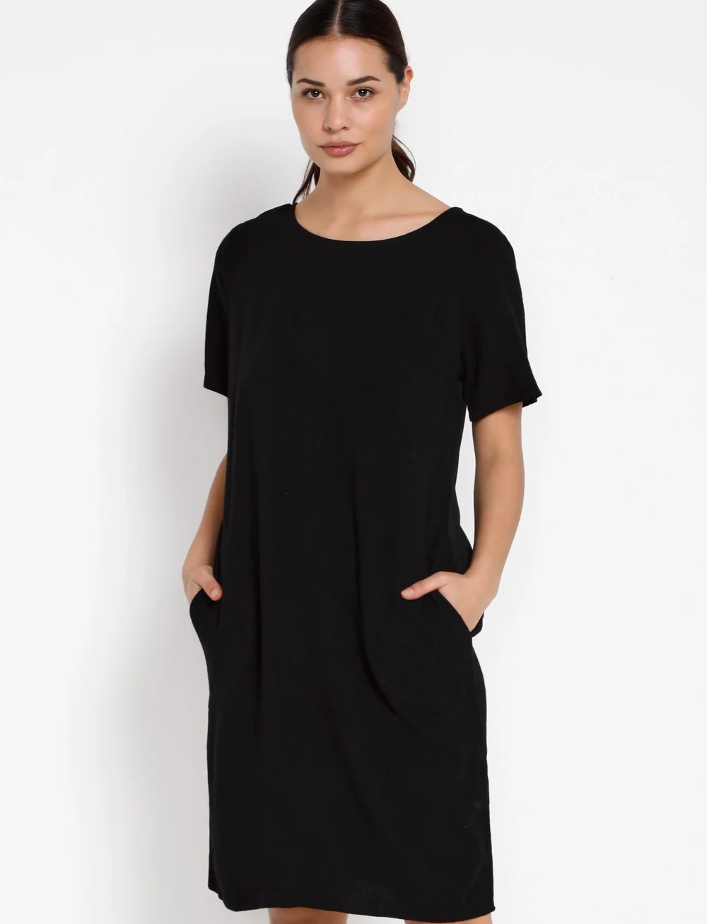 Kaffe - KAliny Dress - t-shirt-kleider - black deep - 0