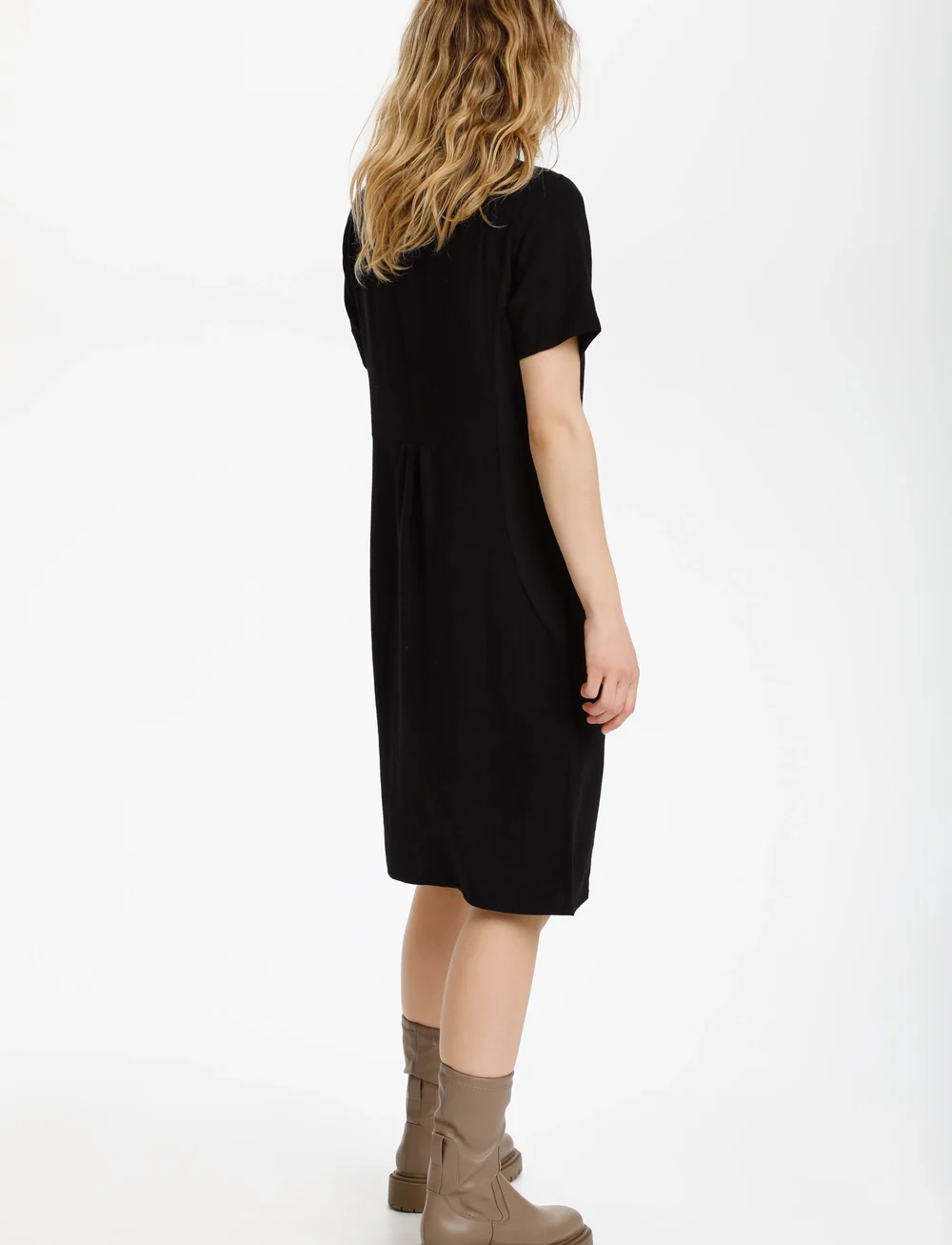 Kaffe - KAliny Dress - t-shirt-kleider - black deep - 4