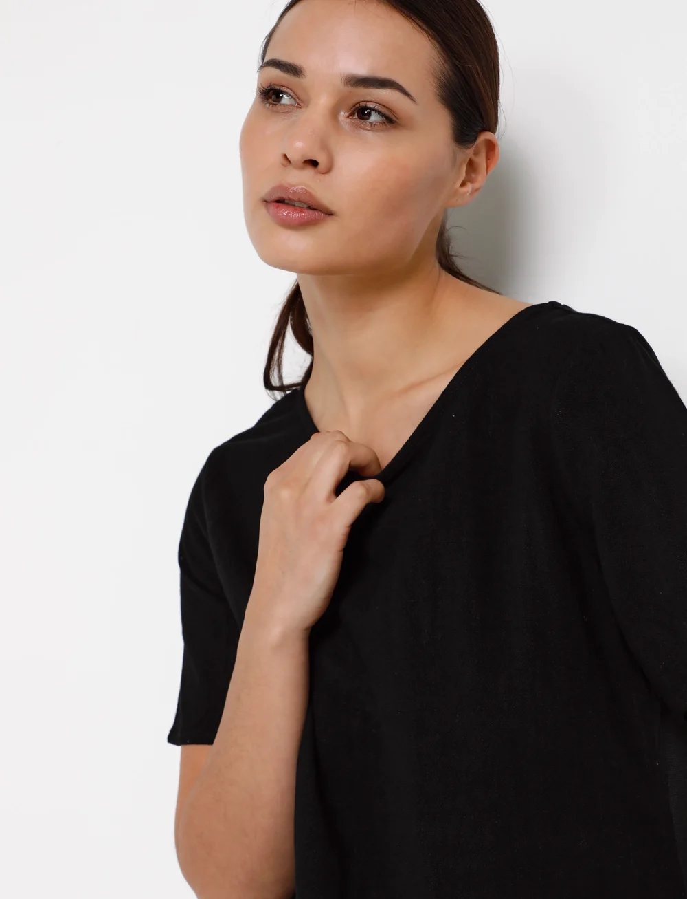 Kaffe - KAliny Dress - t-shirt-kleider - black deep - 5