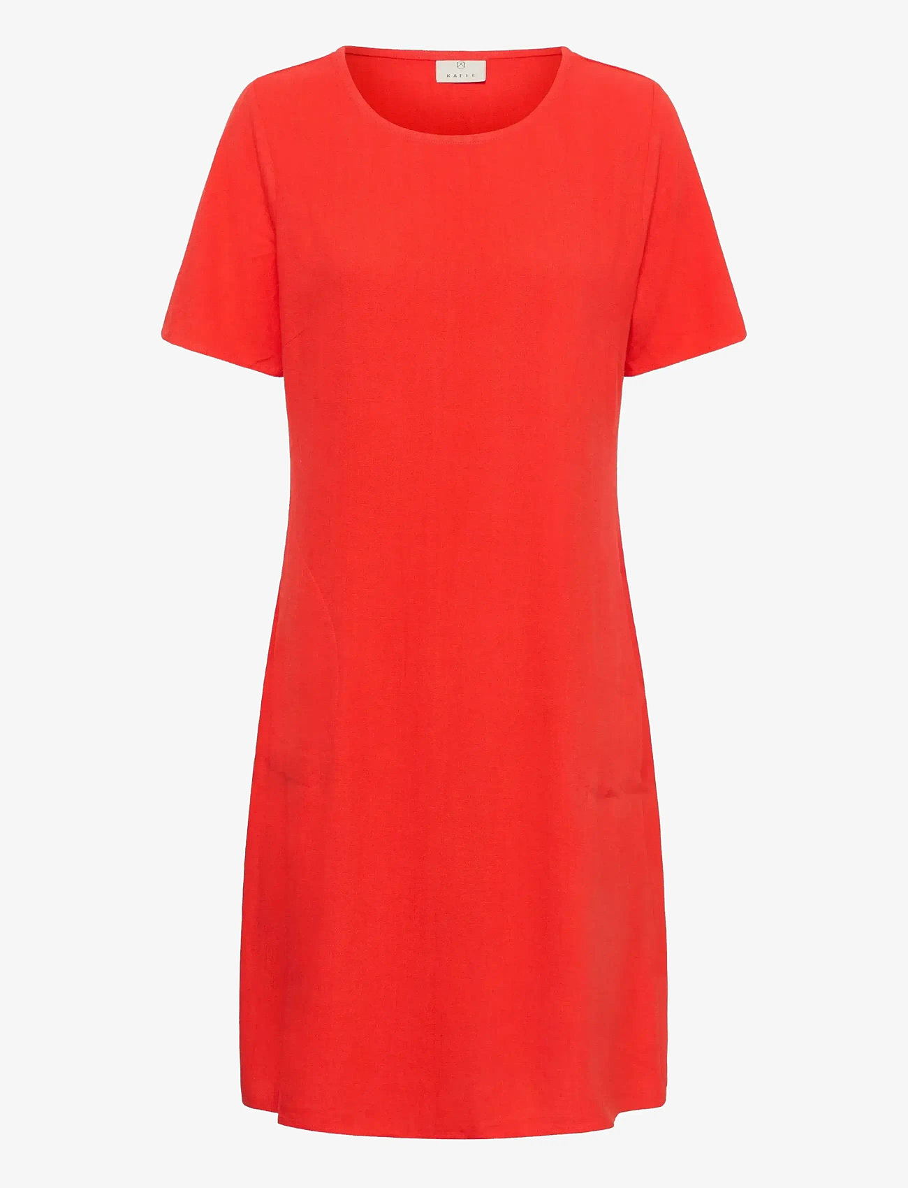 Kaffe - KAliny Dress - t-shirt dresses - poppy red - 1