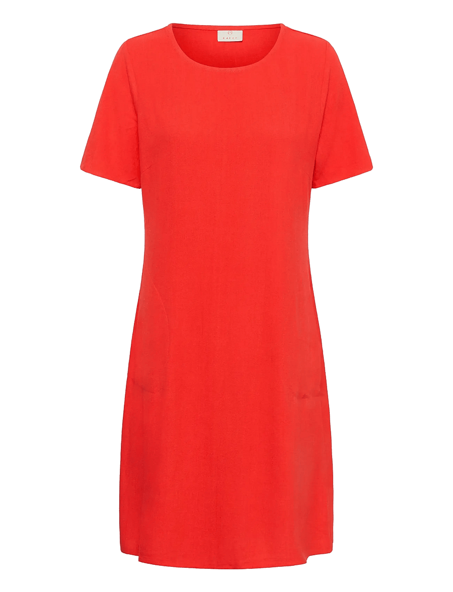 Kaffe - KAliny Dress - t-skjortekjoler - poppy red - 1