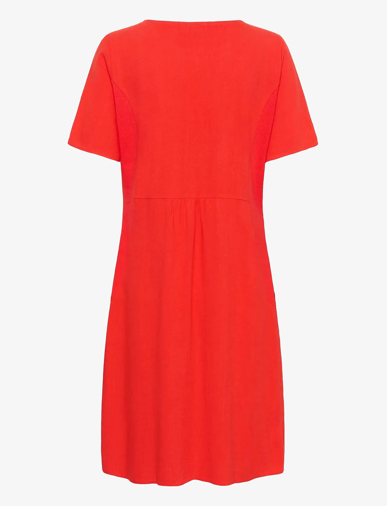 Kaffe - KAliny Dress - t-shirt dresses - poppy red - 2
