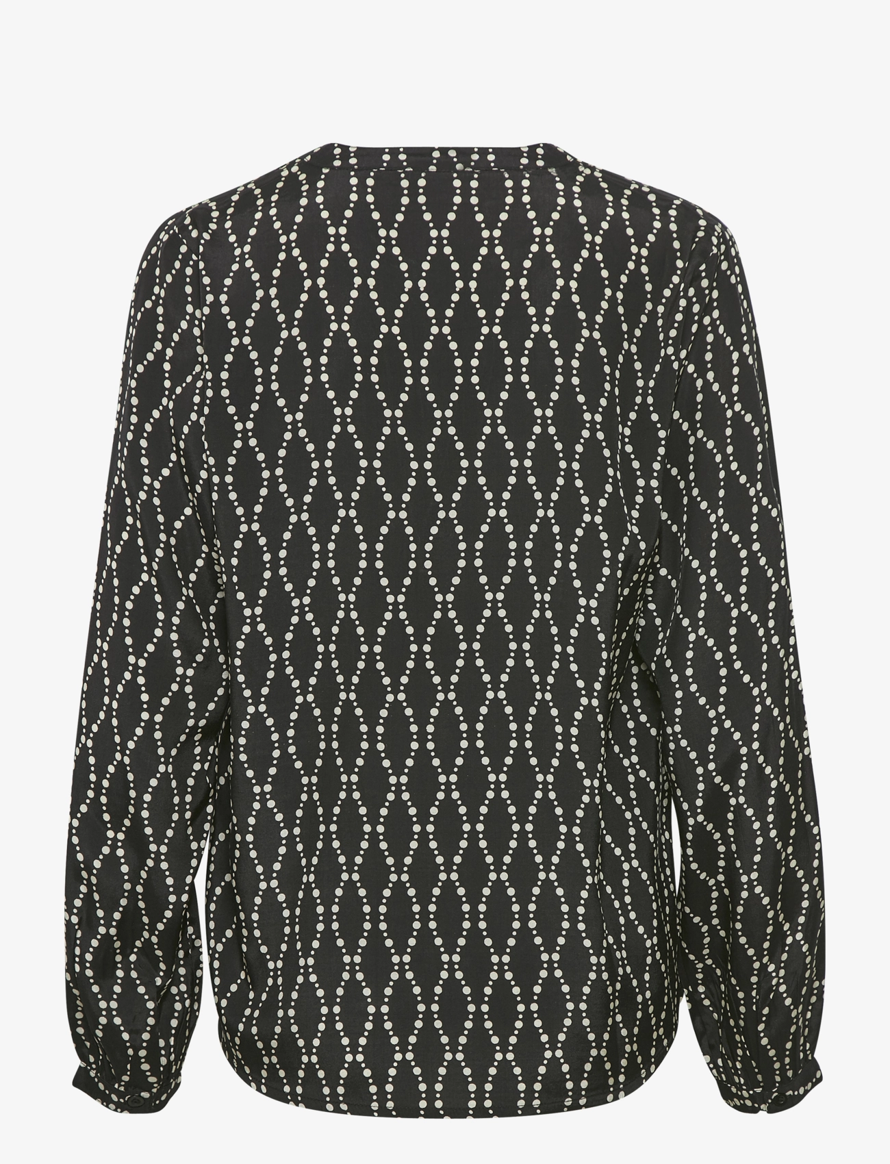 Kaffe - KAolan Blouse - långärmade blusar - black / sand chain print - 2