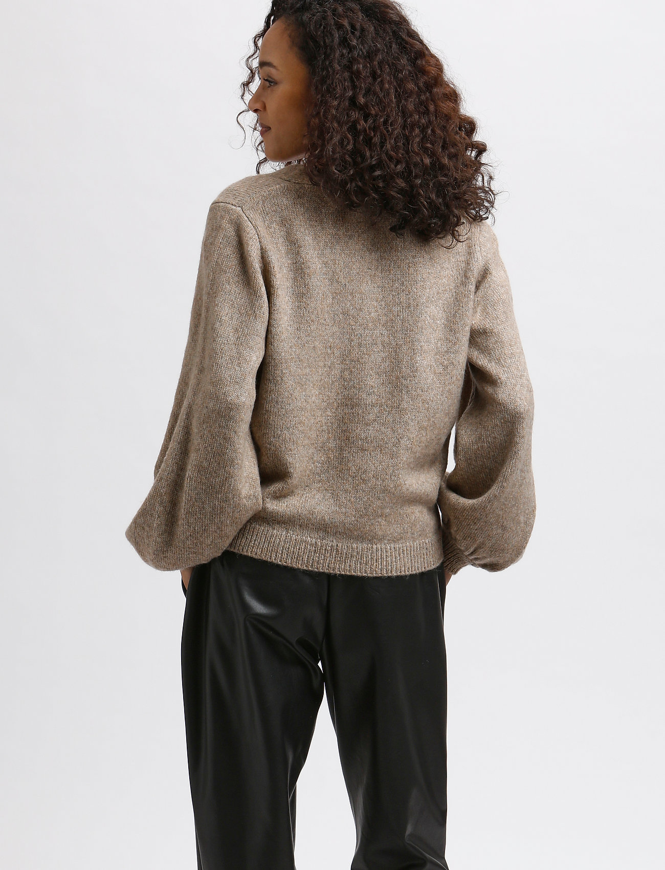 Kaffe - KAjen cardigan - amphora melange - 4