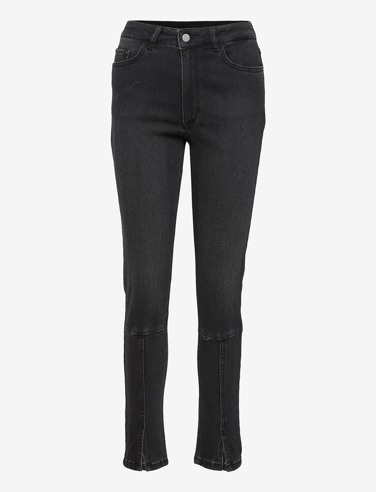 Kaffe - KAanima HW Jeans - džinsa bikses ar tievām starām - black washed denim - 0