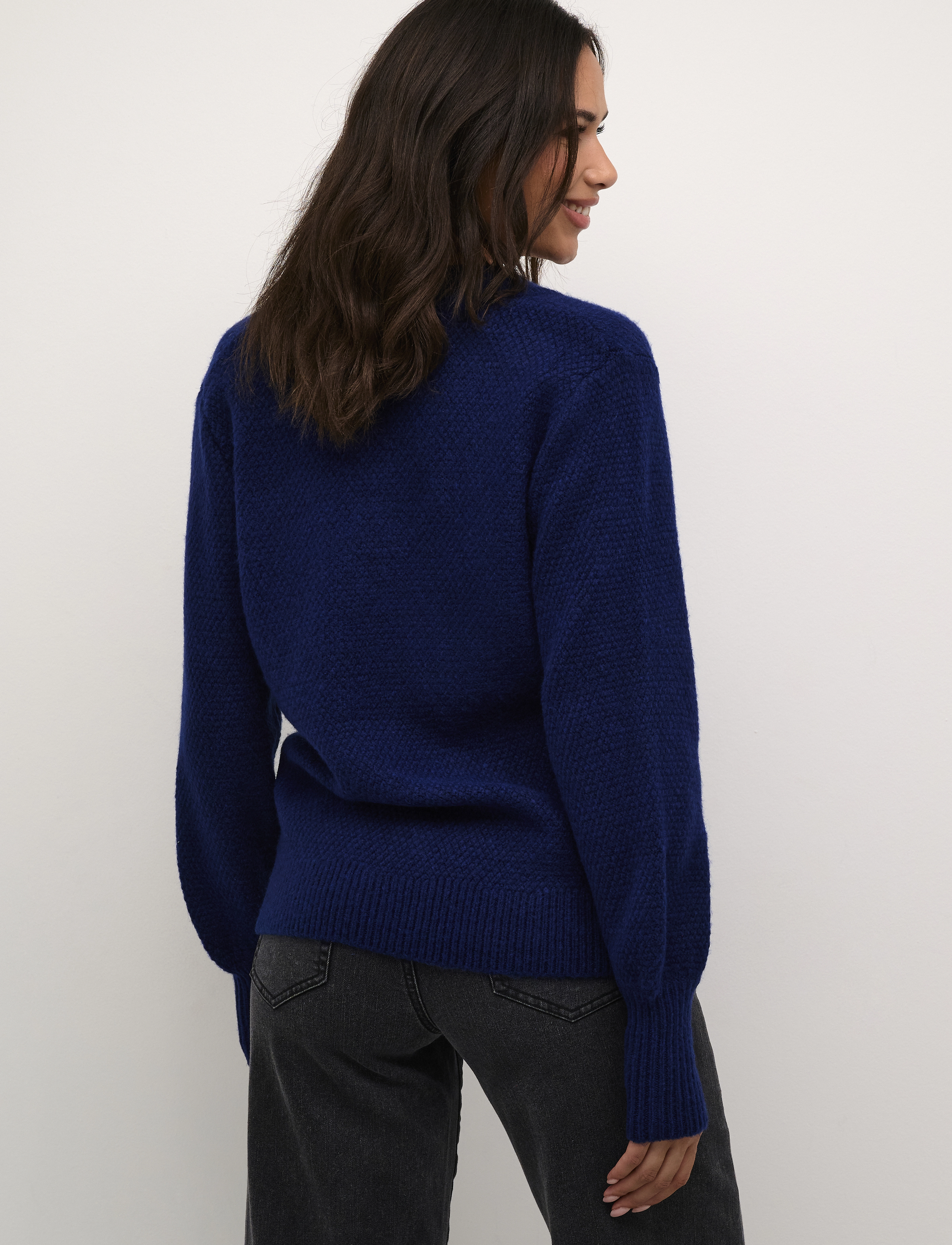 Kaffe - KAmerana Pullover - pullover - beacon blue melange - 4