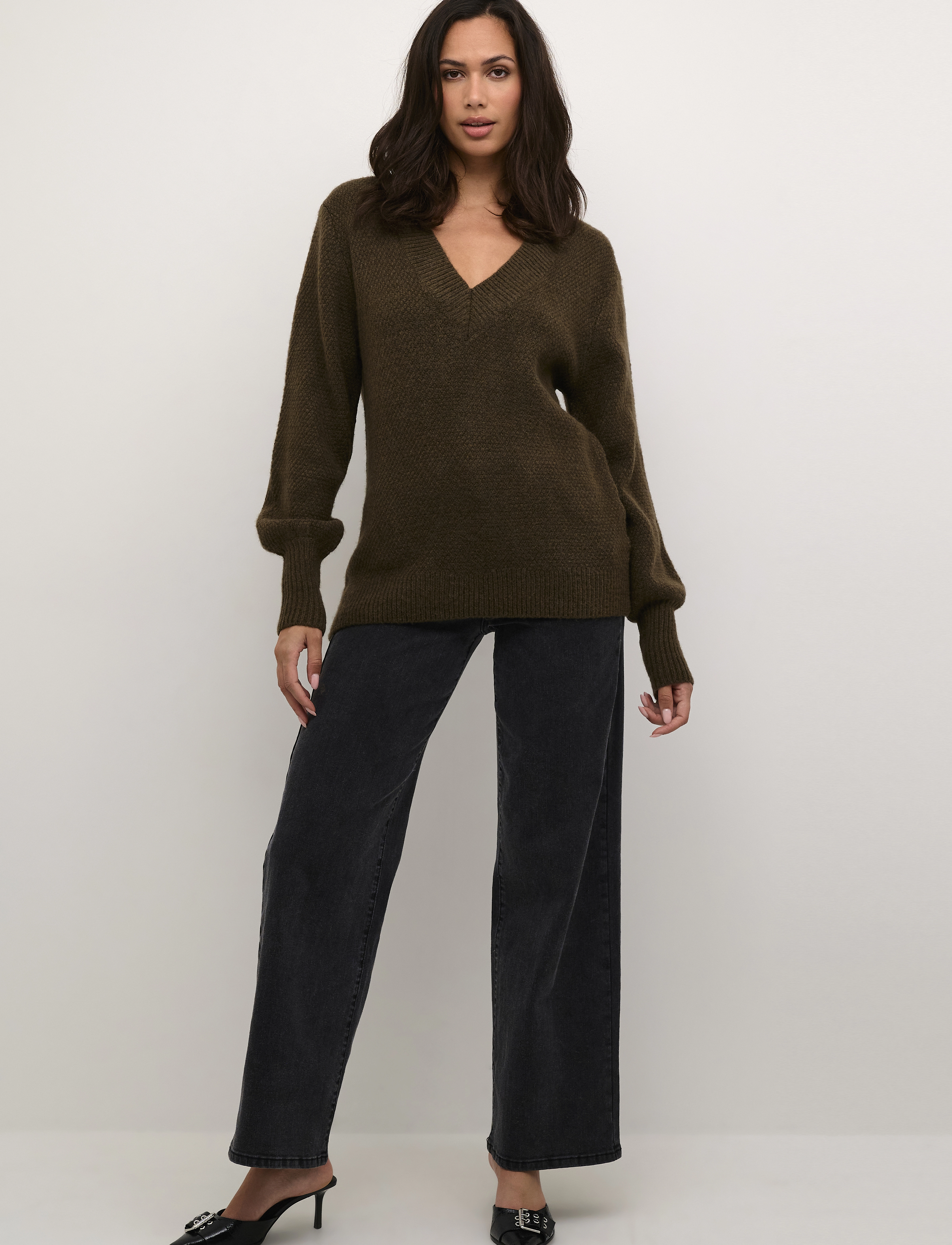Kaffe - KAmerana Pullover - pullover - major brown melange - 3