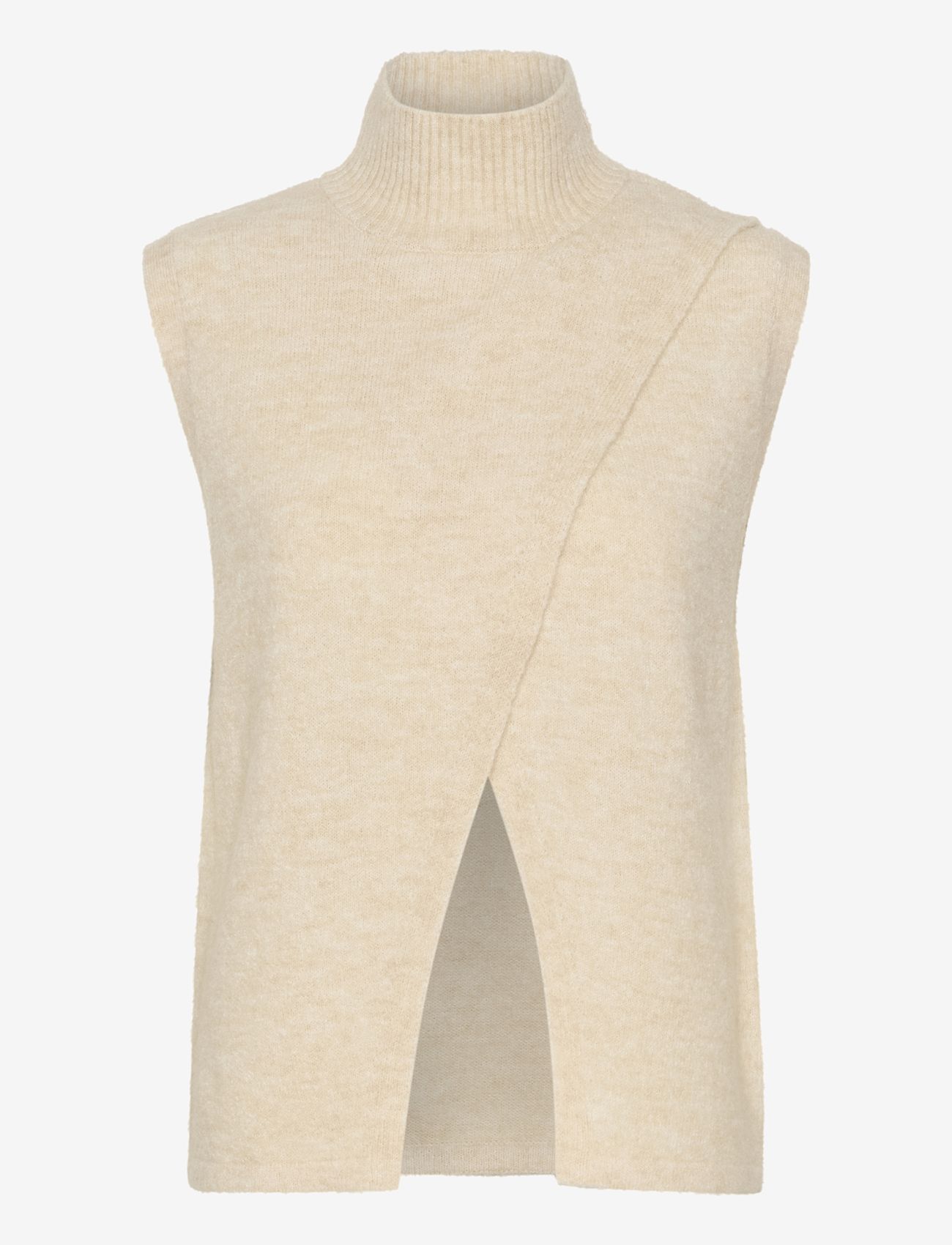 Kaffe - KAtaris Knit Vest - kootud vestid - sand dollar melange - 1