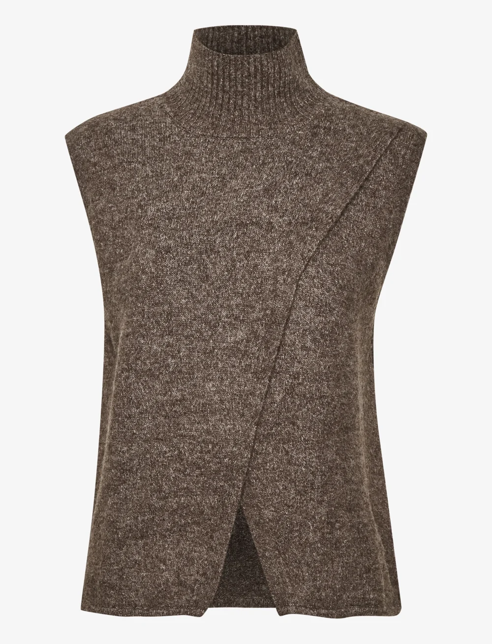 Kaffe - KAtaris Knit Vest - kootud vestid - shopping bag melange - 1