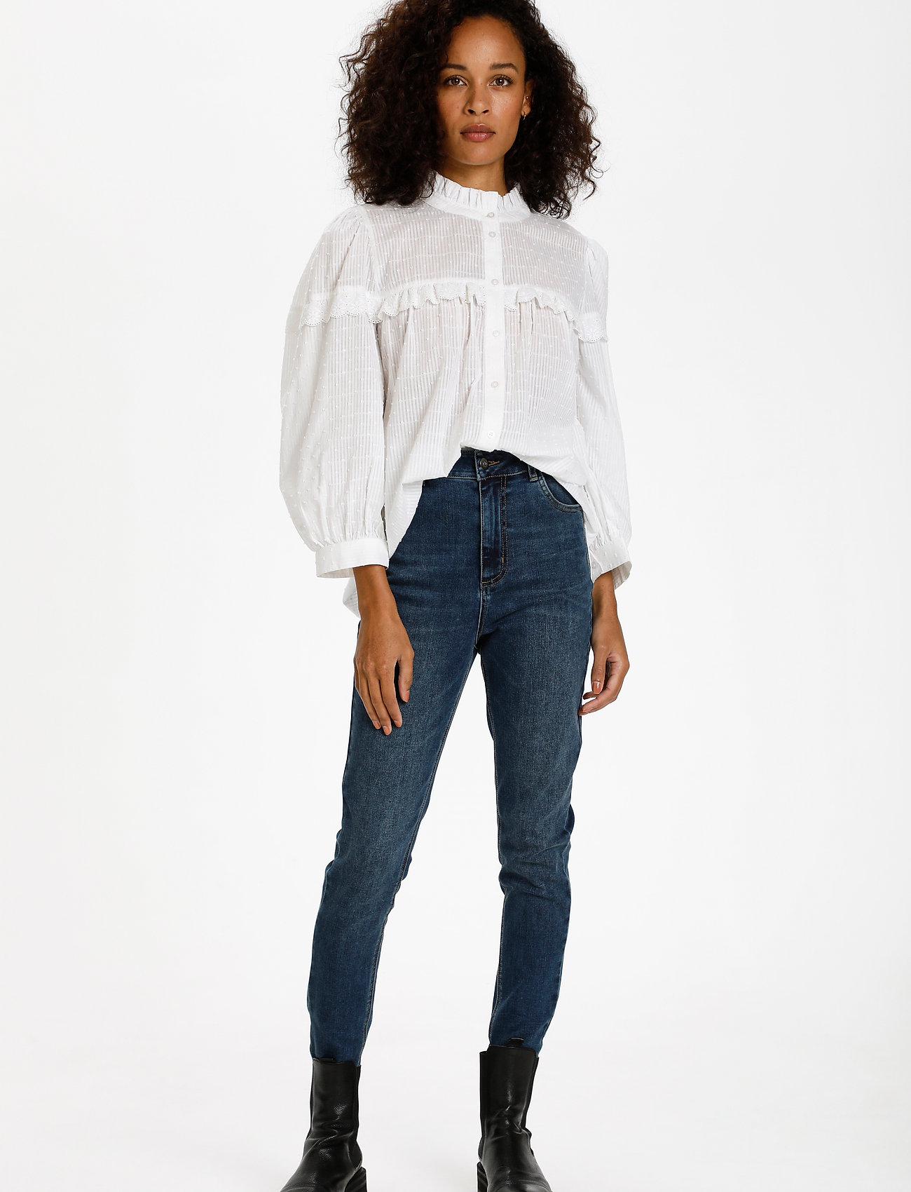 Kaffe - KAjoanna Blouse - chalk - 3