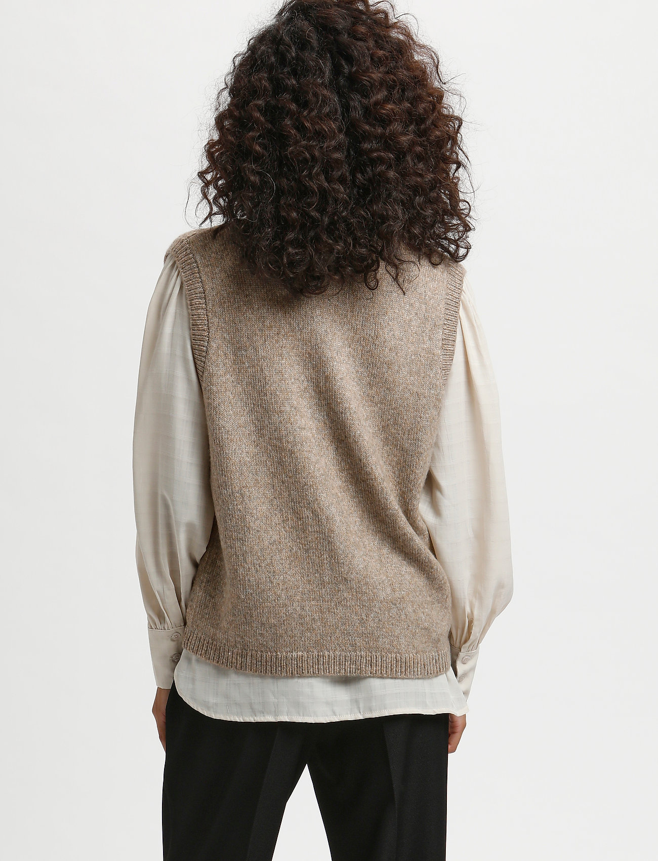 Kaffe - KAjen Knit Vest - amphora melange - 4