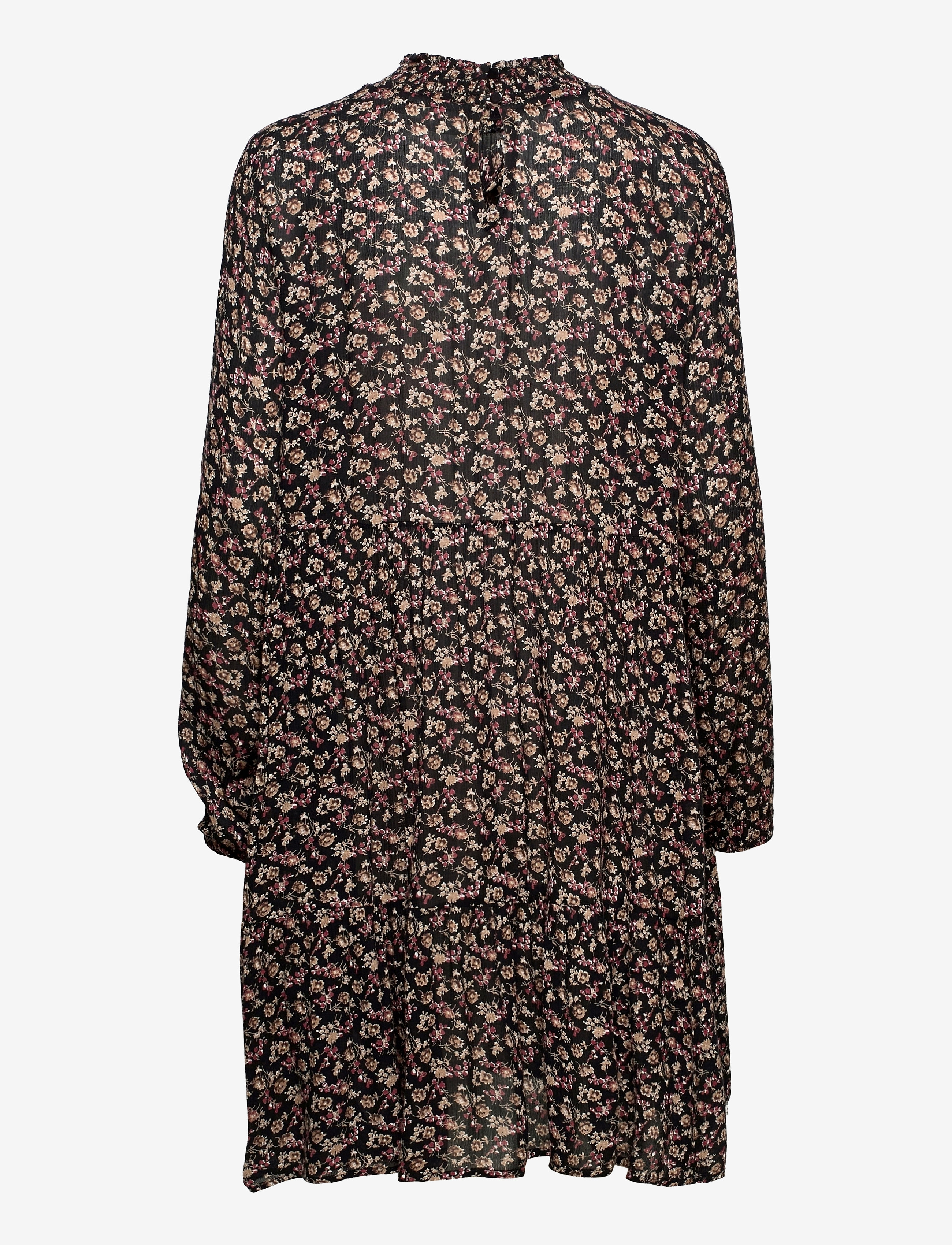 Kaffe - KAsally Amber Dress - midi kjoler - black/brown/ bedo petit flower - 2
