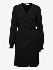KAwiola Wrap Dress - BLACK DEEP