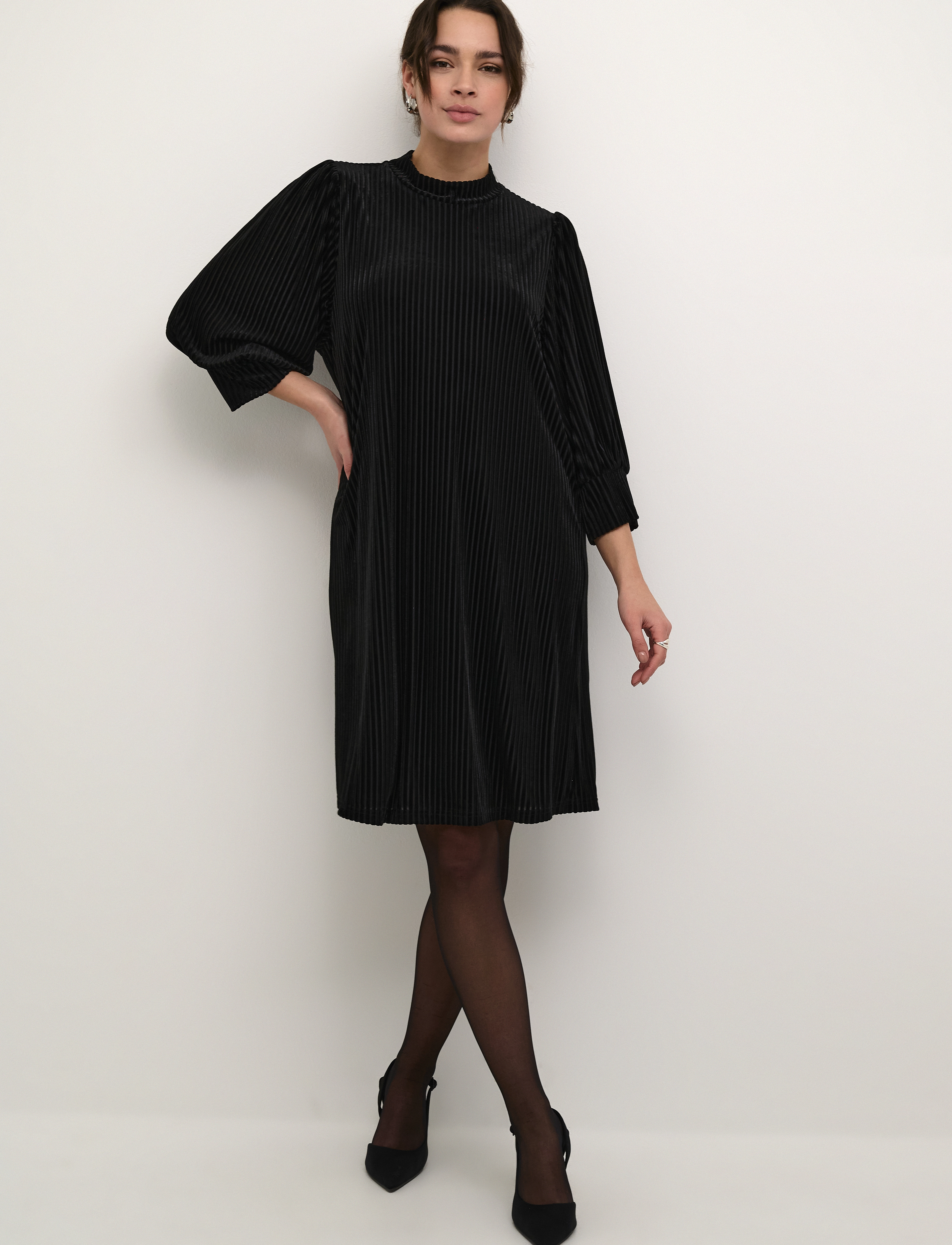 Kaffe - KAcaca Dress - lyhyet mekot - black deep cc. - 3