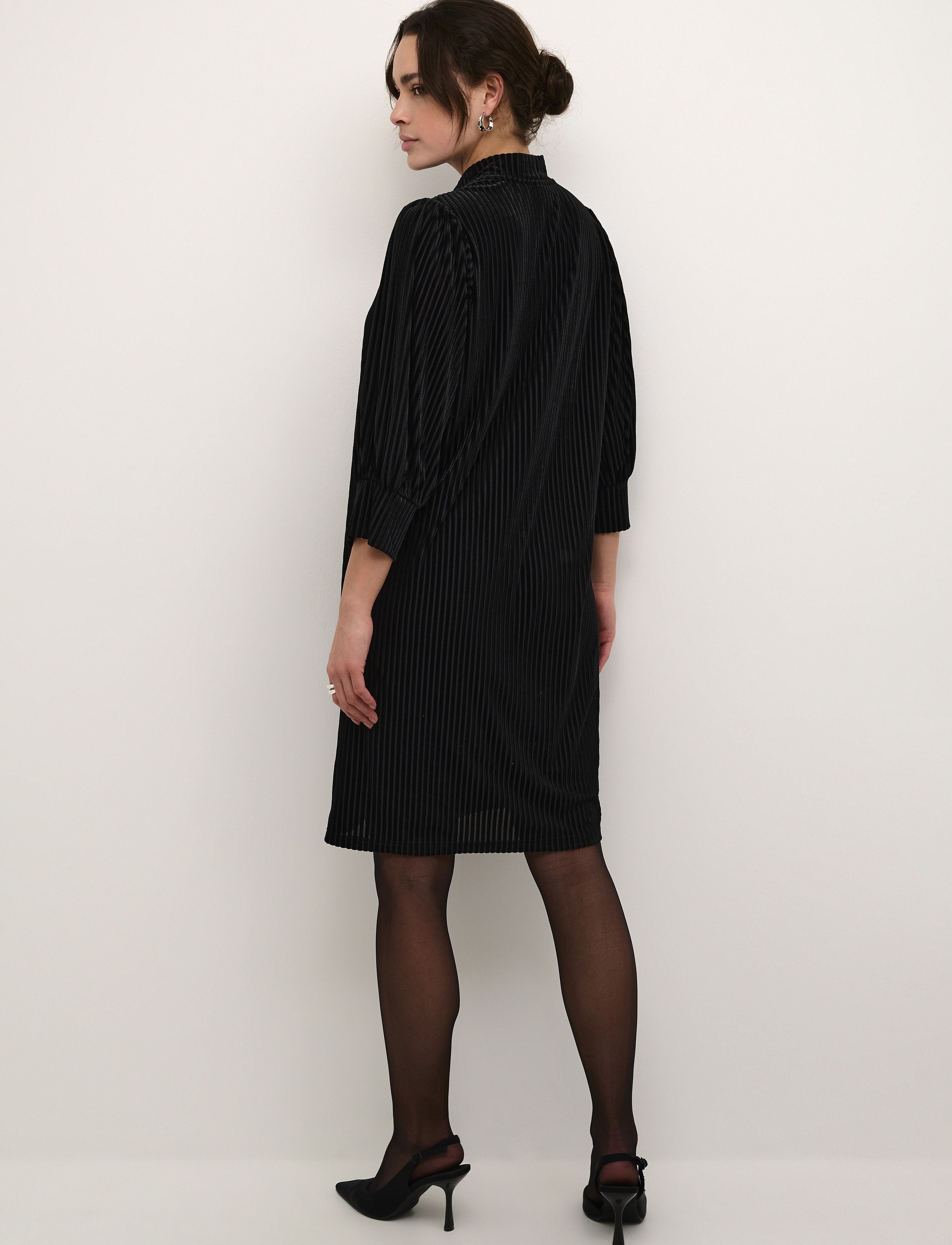 Kaffe - KAcaca Dress - lyhyet mekot - black deep cc. - 4
