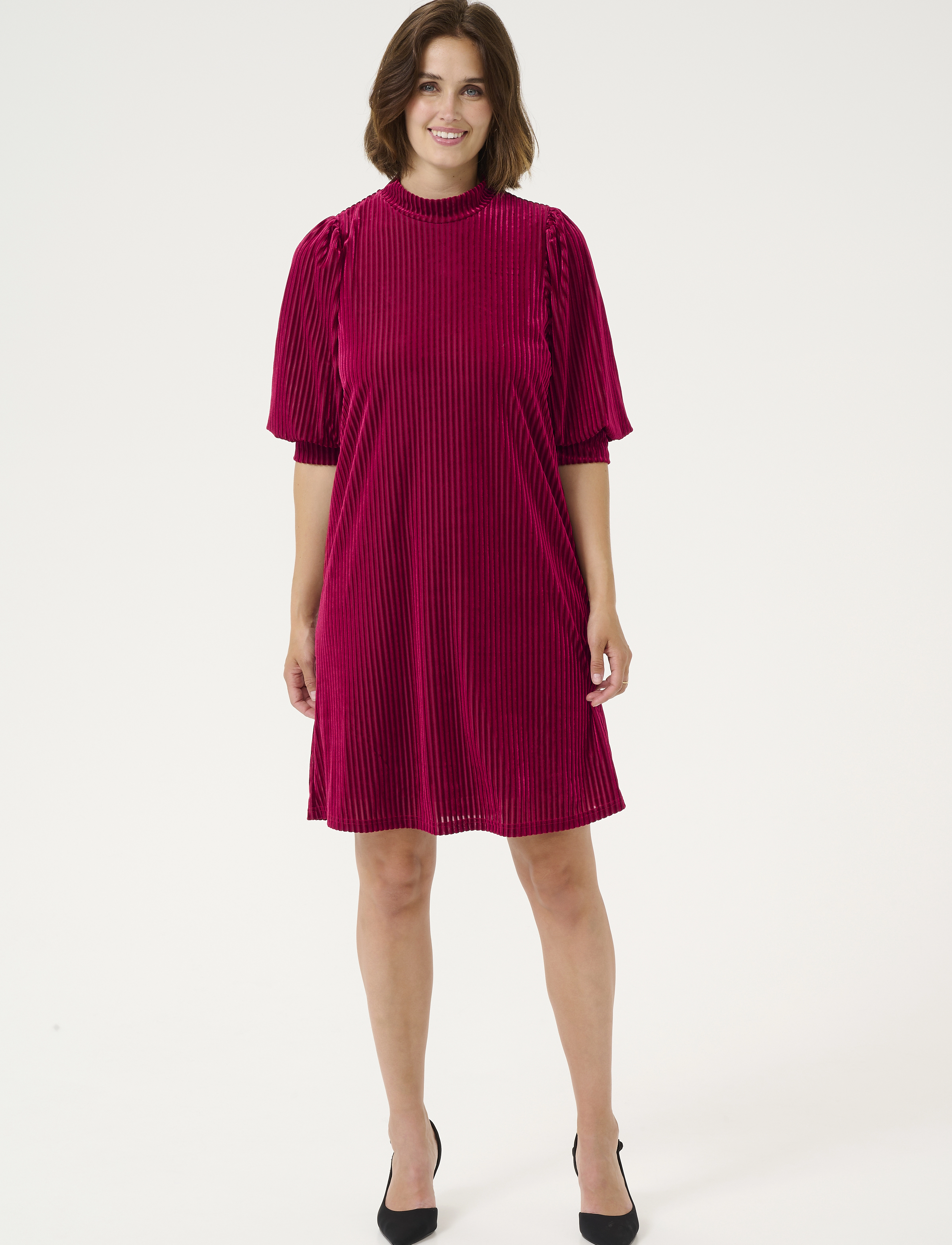 Kaffe - KAcaca Dress - lyhyet mekot - haute red cc - 3
