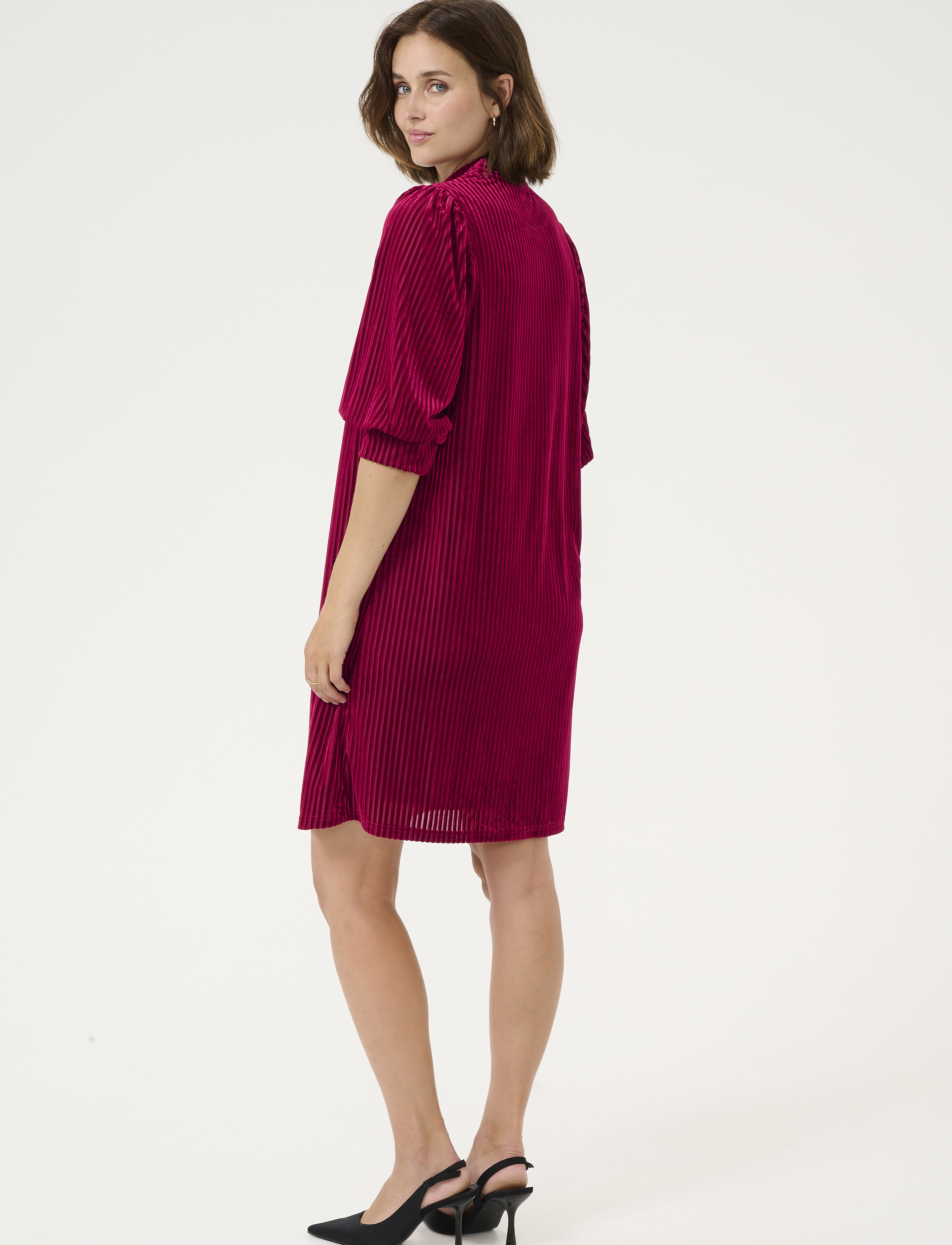 Kaffe - KAcaca Dress - lyhyet mekot - haute red cc - 4