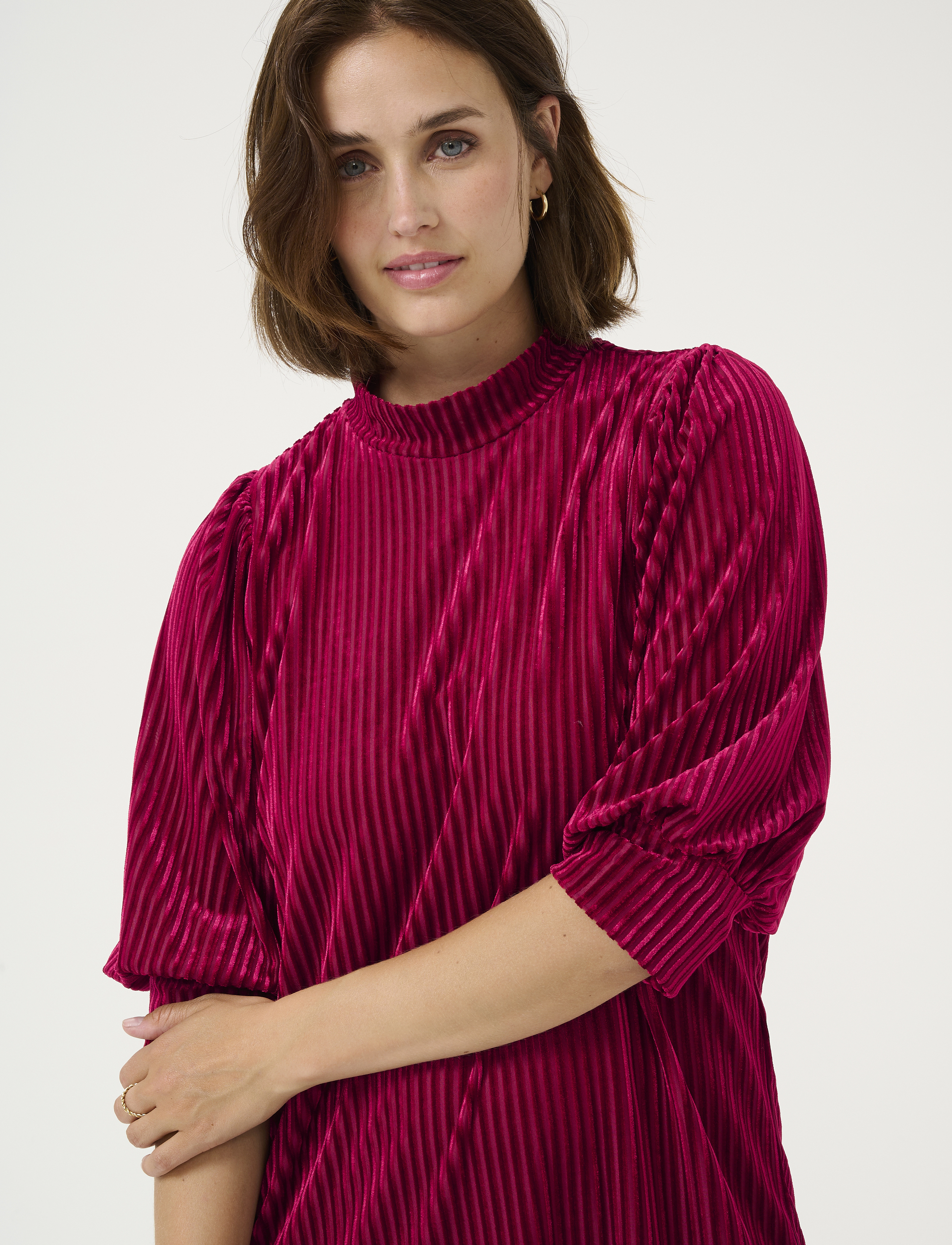 Kaffe - KAcaca Dress - lyhyet mekot - haute red cc - 5