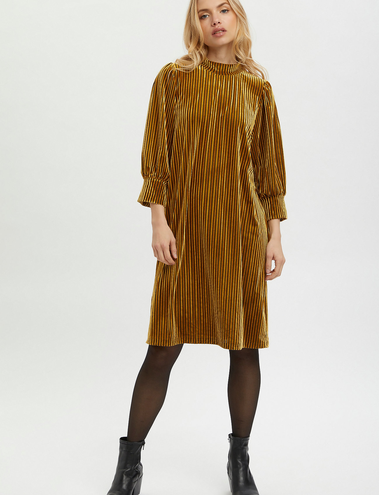 Kaffe - KAcaca Dress - minikleidid - mustard gold - 3