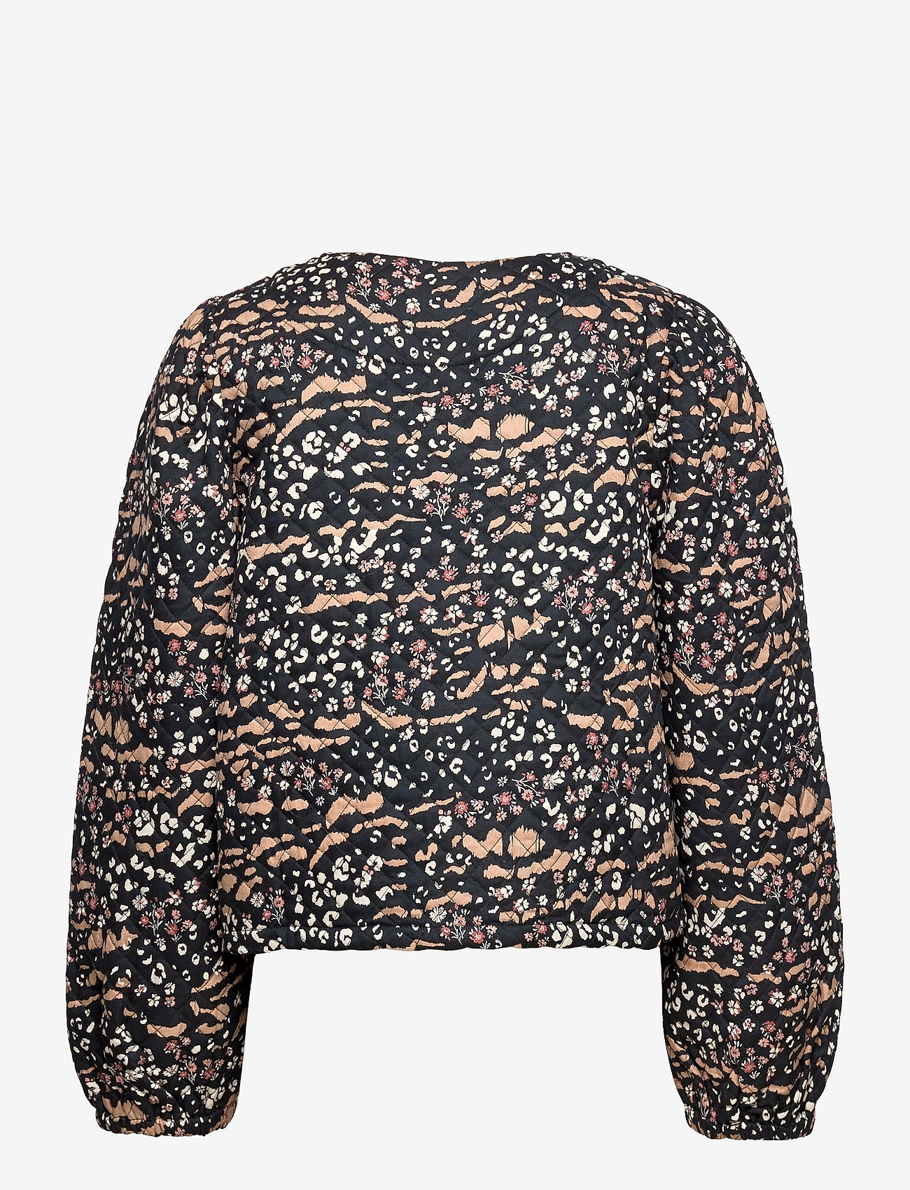 Kaffe - KAerina Quilted Jacket - black, amphora animal flower - 1