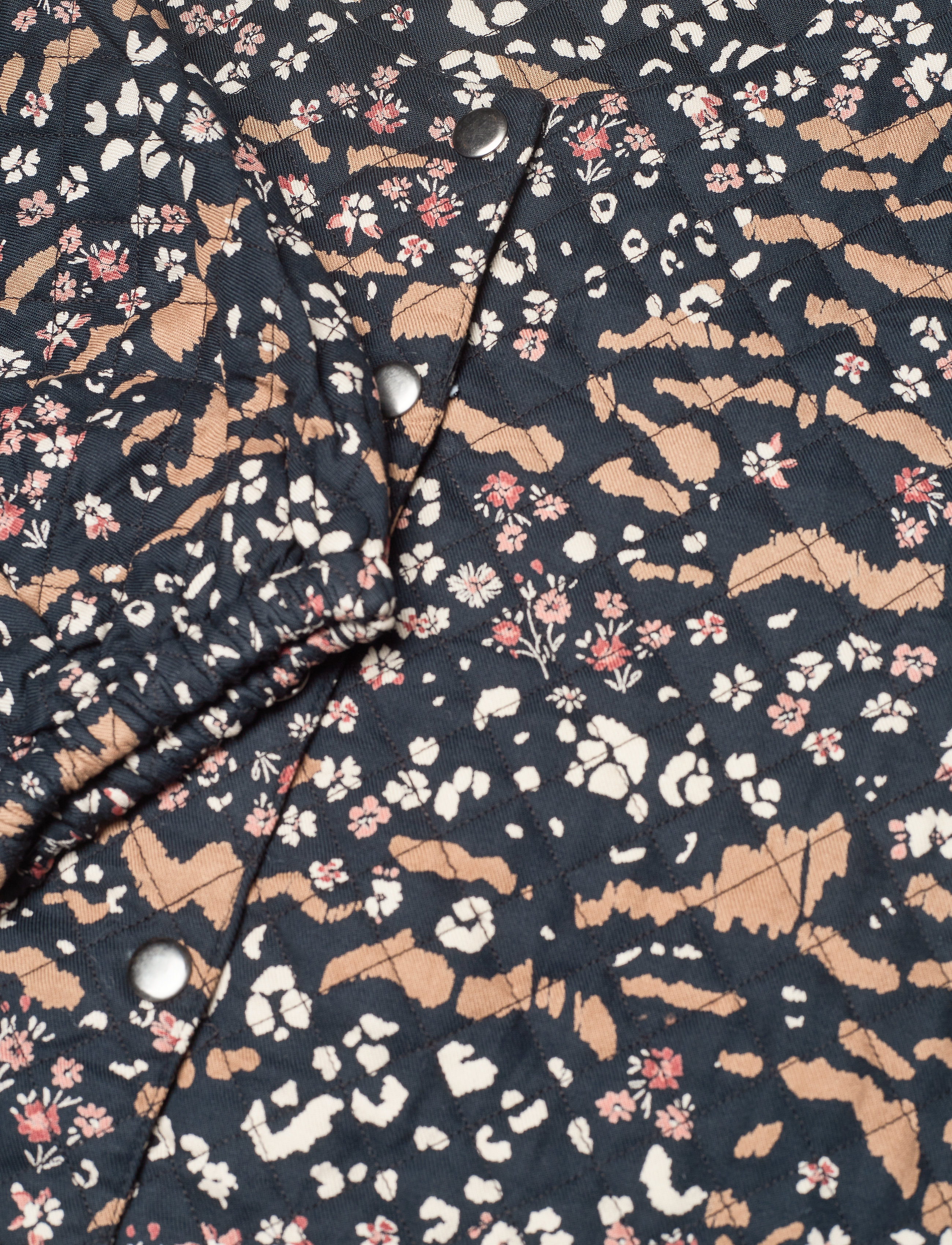 Kaffe - KAerina Quilted Jacket - black, amphora animal flower - 5