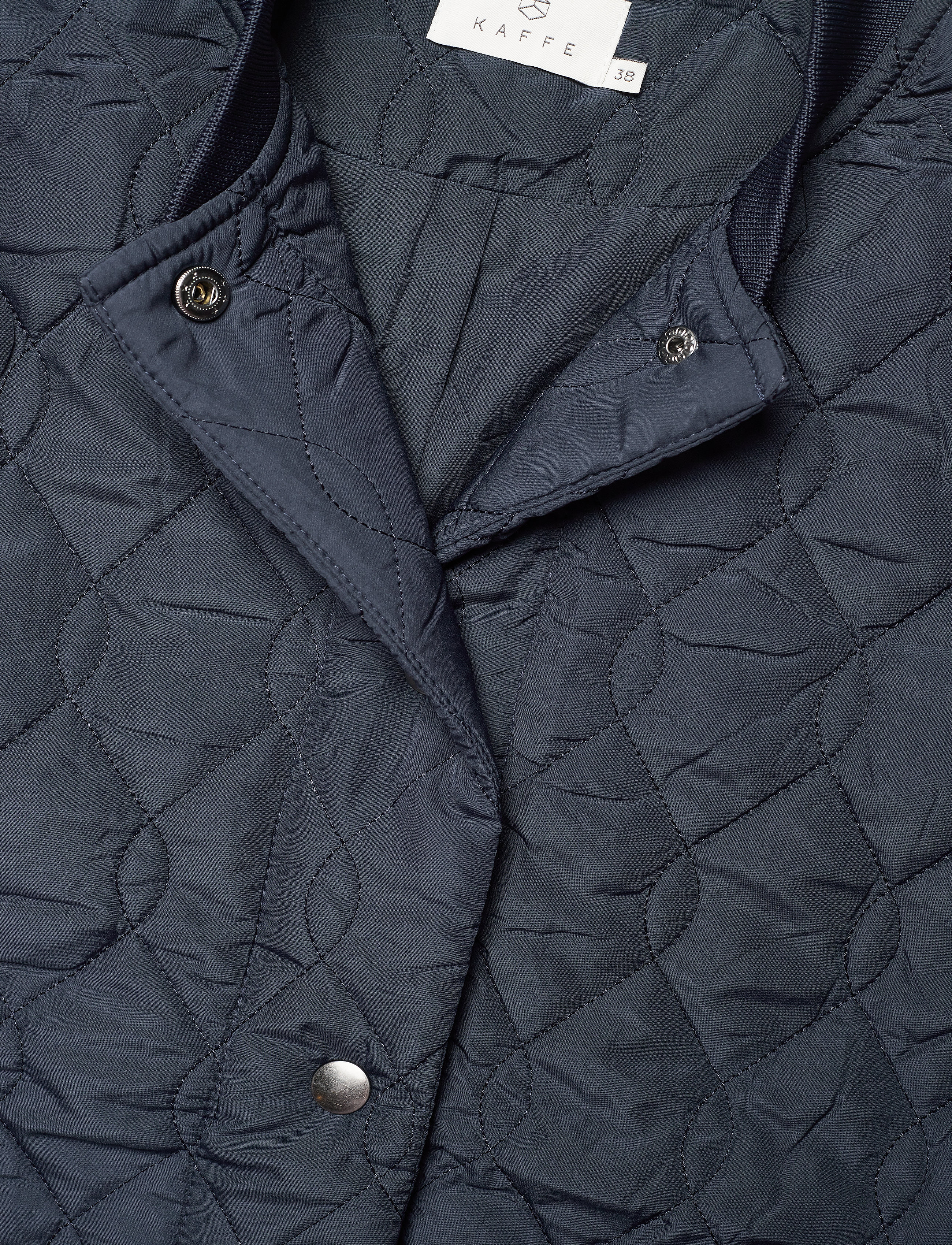 Kaffe - KAshalby Quilted Coat - overtøj - midnight marine - 2